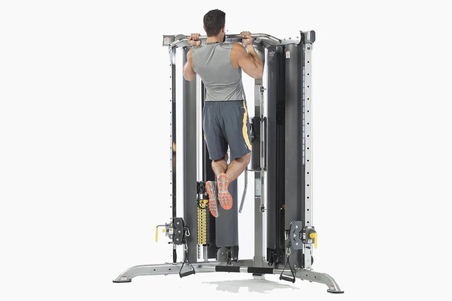 TuffStuff Evolution Corner Multi-Functional Trainer Home Gym System (CXT 200) with Smith Press Attachment (CXT 225) - Perfect for Full-Body Workouts at Home or Commercial Gyms