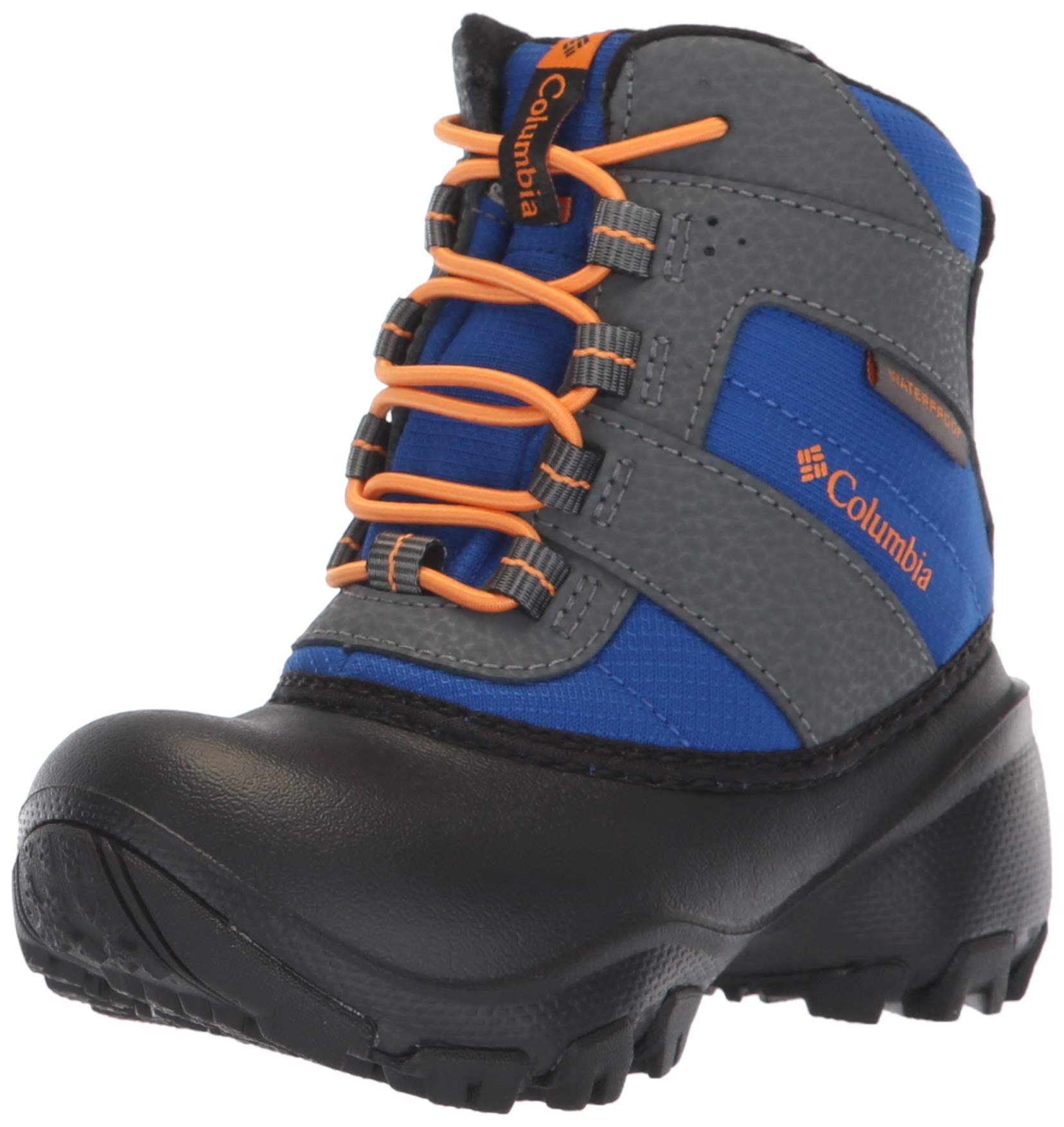 Columbia Kids' Rope Tow I WP Winter Boots - Waterproof Snow Boots for Toddler & Little Boys/Girls, Charcoal/Razzle - Perfect for Snow Play, Winter Hiking & Cold Weather Outdoor Activities