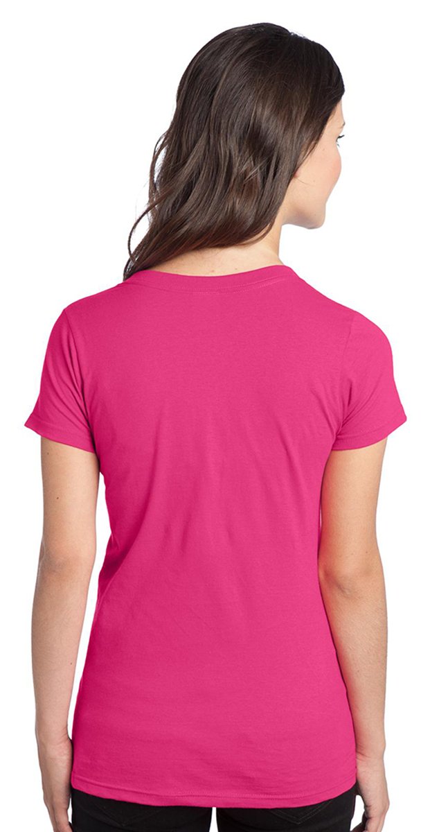 District Women's Concert V-Neck Soft Tee Shirt - Comfortable Cotton T-Shirt for Casual Wear & Music Events - Charcoal Small
