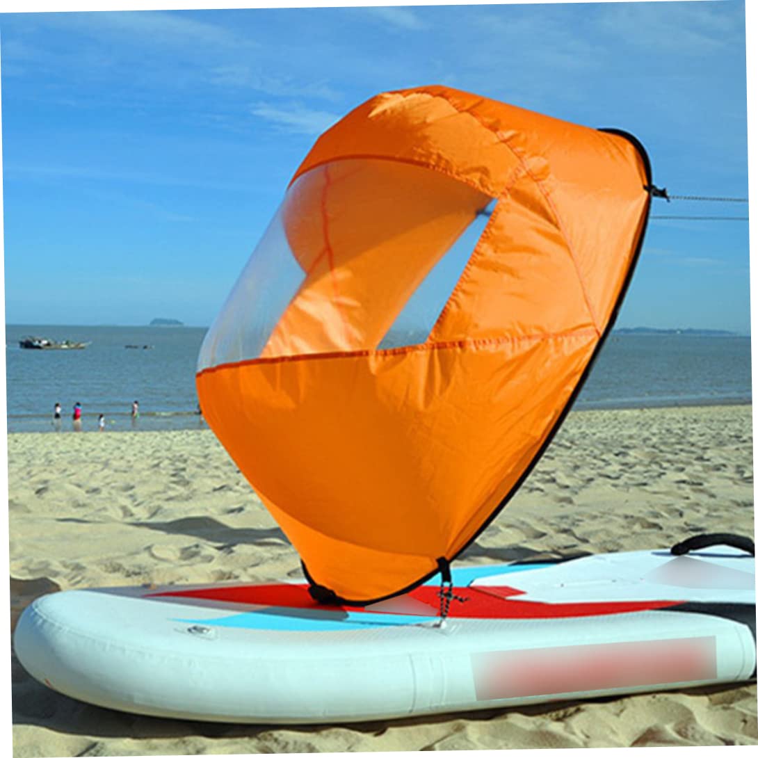 Foldable Kayak Wind Sail with Clear Window - Portable Downwind Sail Paddle for Inflatable Boats & Kayaks | Perfect for Fishing, Camping & Water Sports Adventures