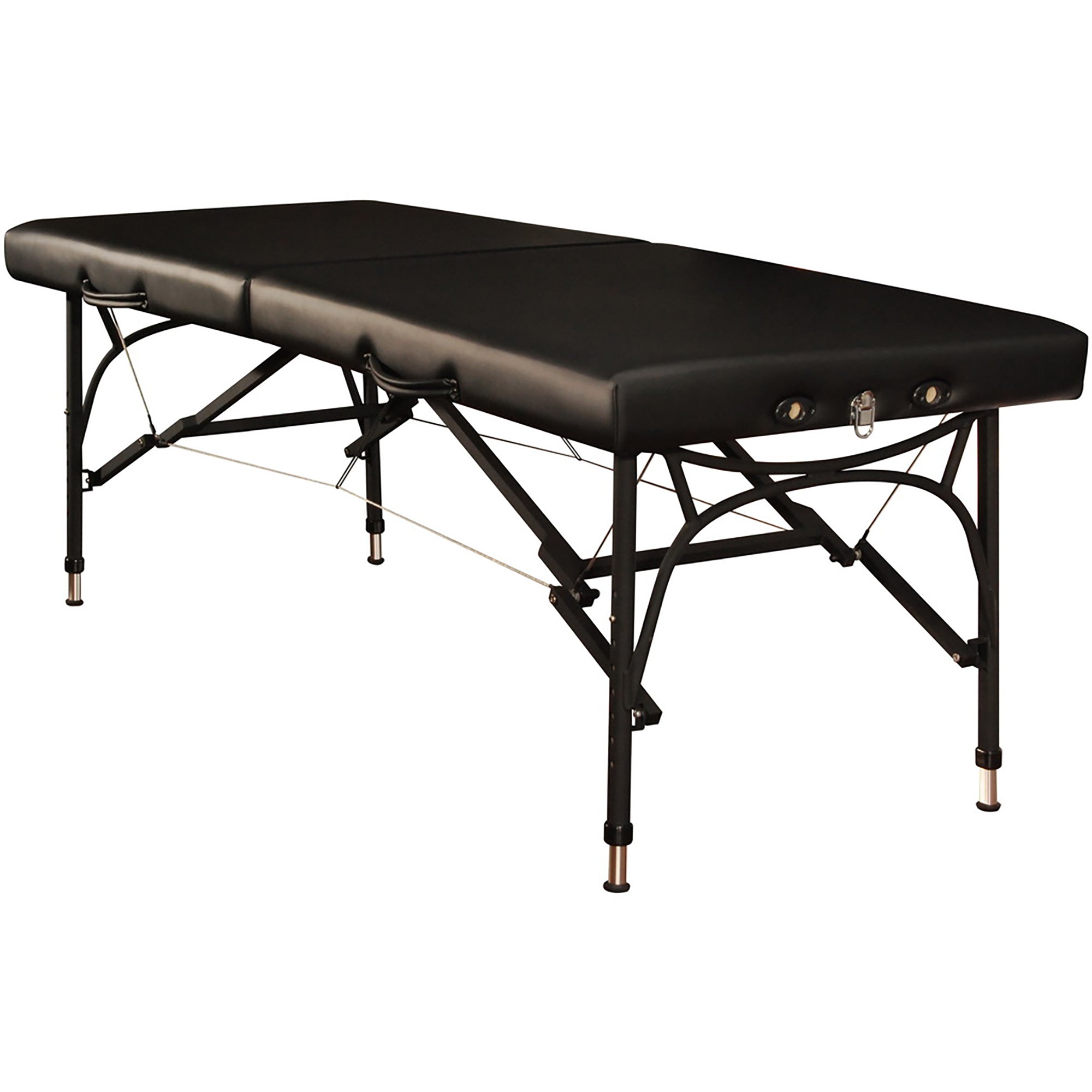 Master Massage 28 Violet Sport Size Ultra Lightweight Aluminum Portable Massage Table - Professional Black Massage Bed for Therapists, Home & Spa Use