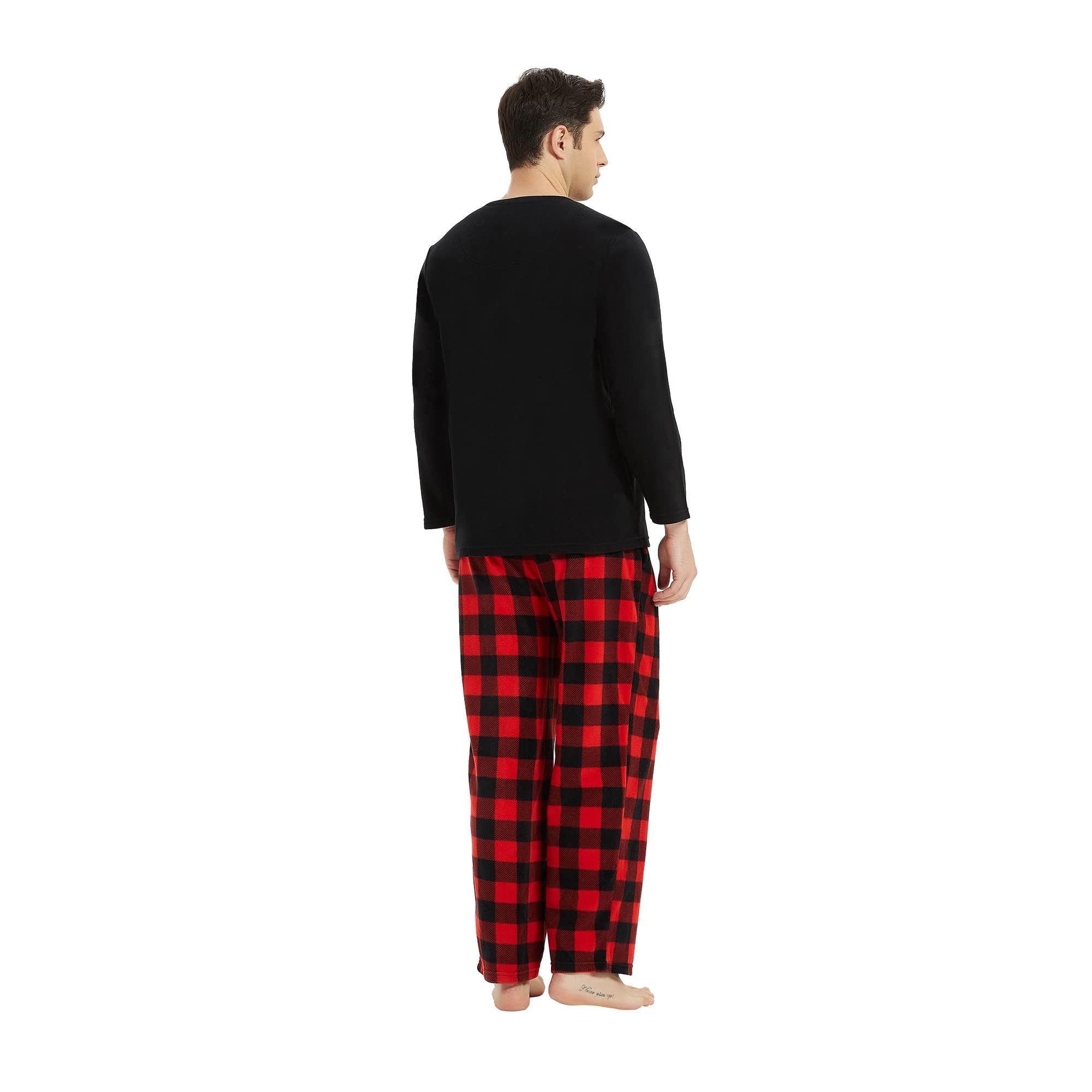 U2SKIIN Plaid Pajama Set for Couples - Soft & Warm Matching Sleepwear for Men and Women - Perfect for Christmas Gifts, Anniversary Presents & Cozy Winter Nights