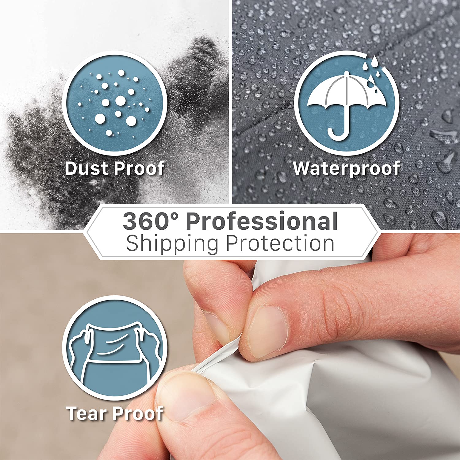 Fosmon 24x36 (200 Pack) Large Poly Mailers - Self-Sealing Waterproof Shipping Envelopes for Clothing & Small Business Supplies | Durable Tear-Proof Packaging for Ecommerce, Retail & Online Stores