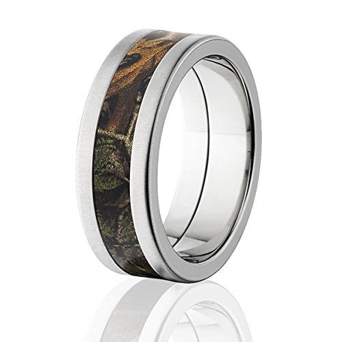 RealTree Xtra Camouflage Wedding Rings for Men - Comfort Fit Band with Lifetime Warranty - Perfect for Outdoor Weddings, Hunting Trips & Nature Lovers