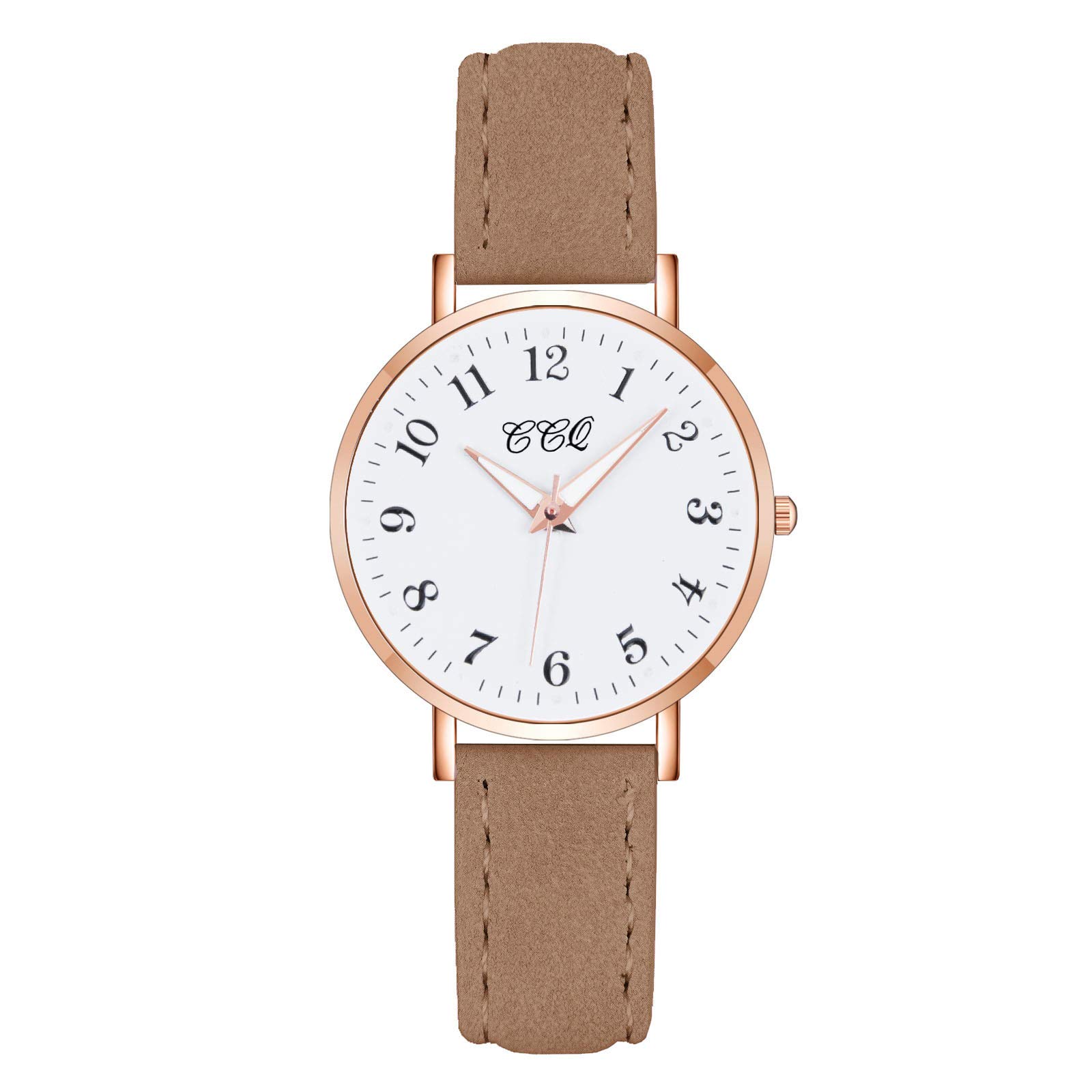 20mm Black Leather Watch Band Strap for Women & Men - Fashionable Quartz Casual Wristwatch Accessory - Perfect for Office, Daily Wear & Gifts