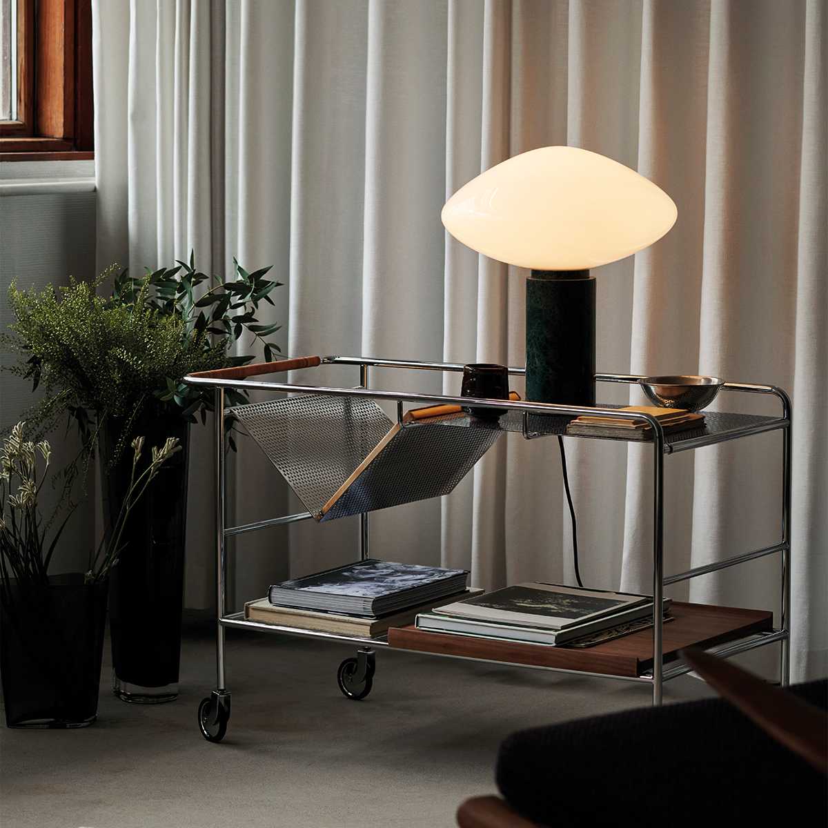 Modern Mist Table Lamp - Soft Glow LED Night Light for Bedroom, Living Room, or Office - Perfect for Reading, Relaxing, and Creating Cozy Ambiance