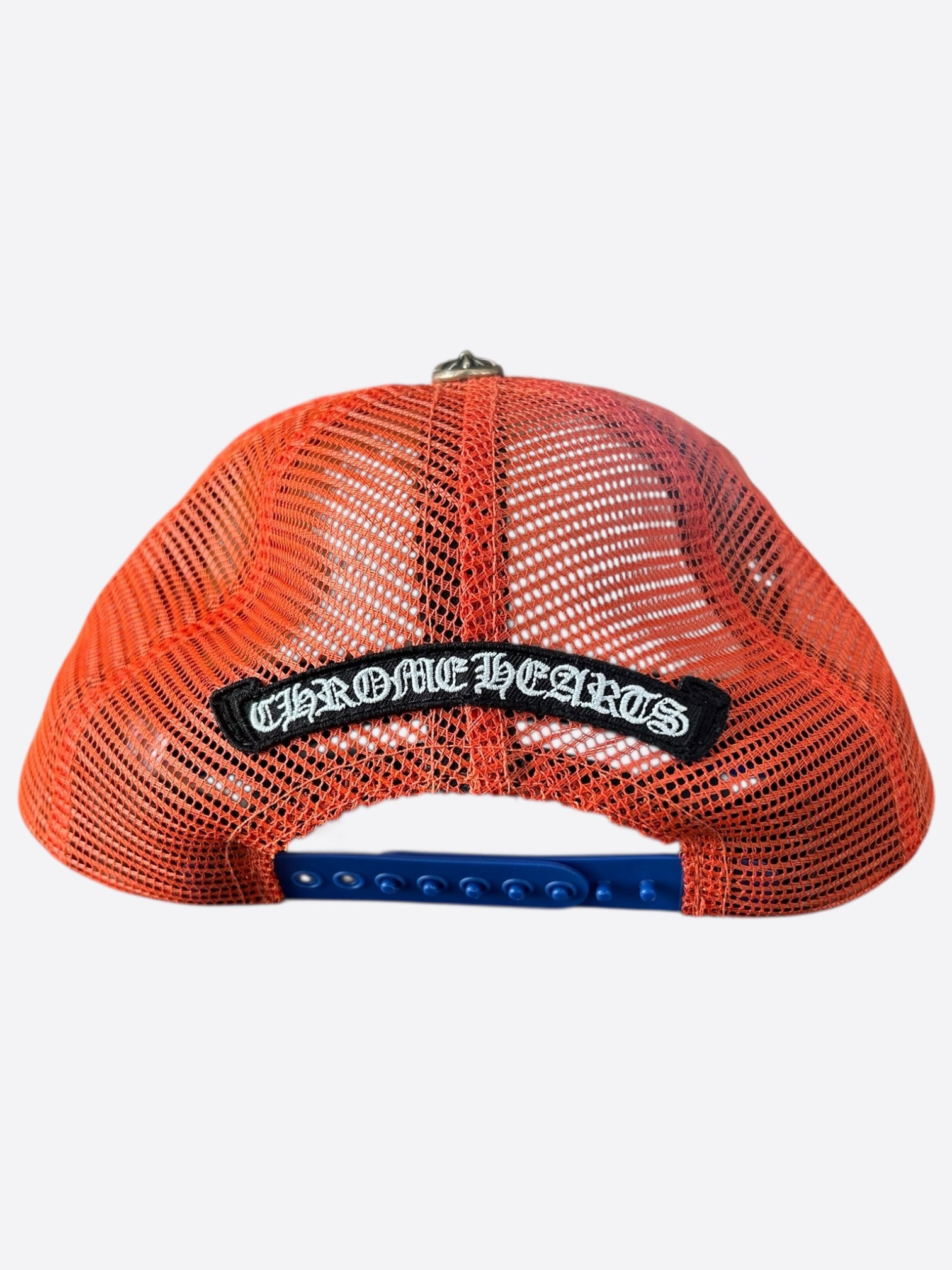 Chrome Hearts Matty Boy Orange & Blue NY Trucker Hat - Stylish Unisex Baseball Cap for Streetwear & Casual Outfits