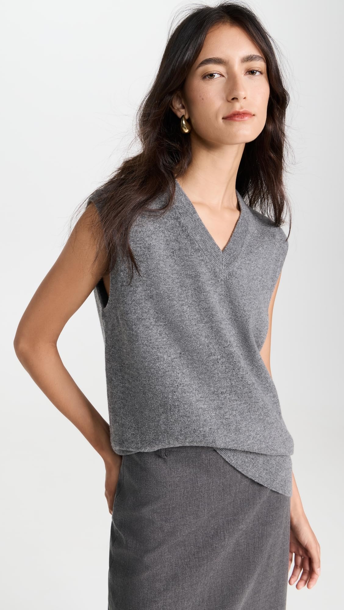 Vince Women's V Neck Vest - Stylish & Comfortable Sleeveless Top for Casual & Office Wear | Perfect for Layering, Work, and Everyday Outfits