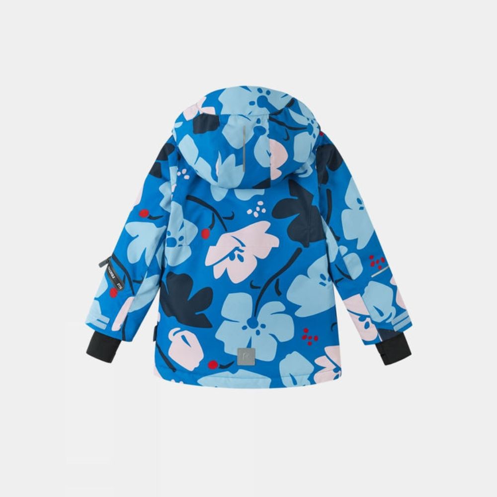 Reima Kiiruna Girls Ski Jacket - Waterproof Winter Coat for Kids, Bright Blue - Perfect for Snowboarding, Skiing & Outdoor Winter Activities