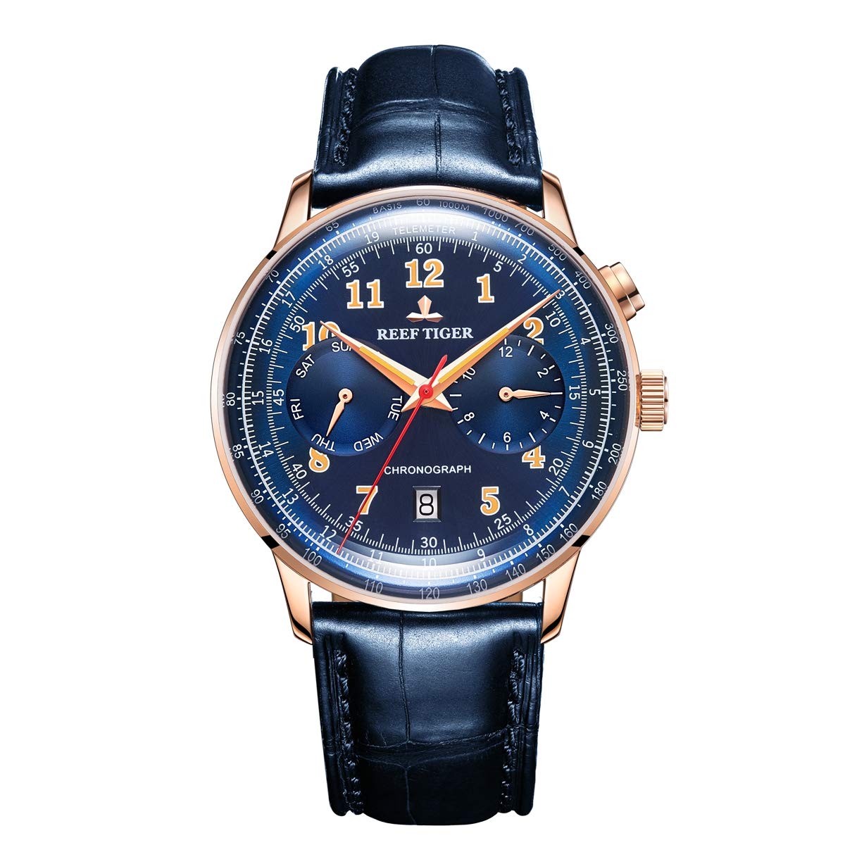 Reef Tiger RGA9122 Men's Automatic Luminous Waterproof Business Watch - Top Brand Luxury Timepiece for Office, Formal Events & Professional Wear
