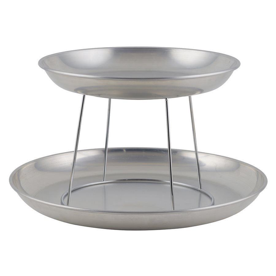 Winco 12-Pack Aluminum Seafood Trays - Durable & Disposable for Catering, Parties, BBQ, and Outdoor Events