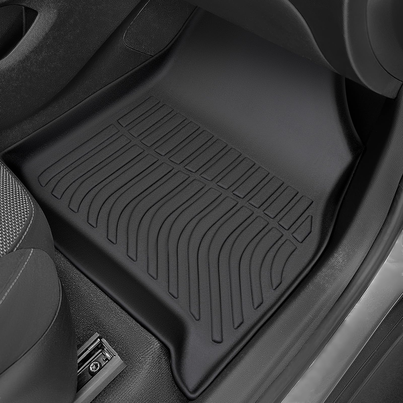 Premium All-Weather Floor Mats & Cargo Liner for 2018-2024 Chevy Traverse (7-Seater) - Heavy Duty Custom Fit Accessories for Bucket Seats - Perfect for Road Trips, Family Vacations & Daily Commute