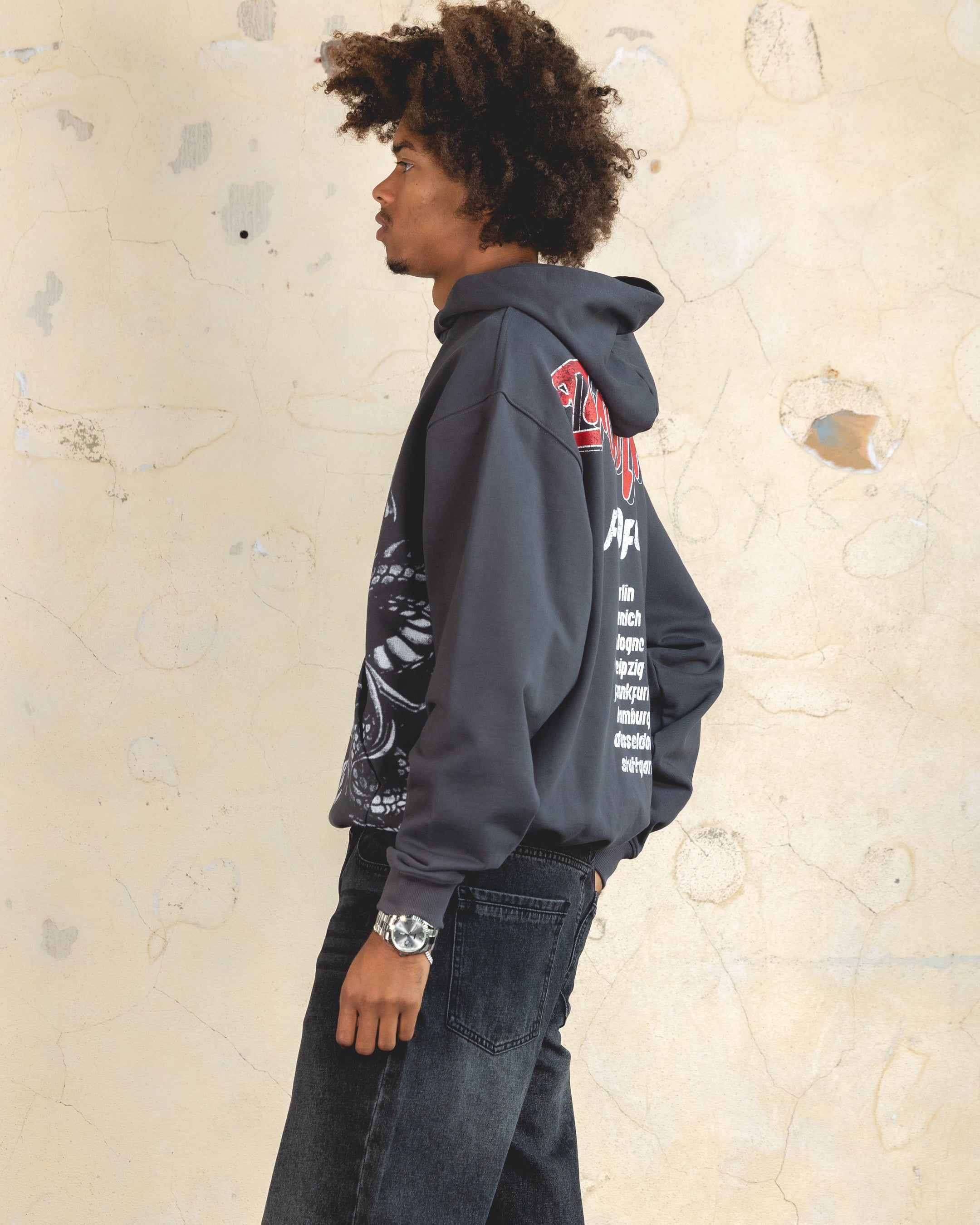 404 Dragon Hoodie Charcoal - Stylish Men's Graphic Pullover Hooded Sweatshirt for Streetwear & Gaming Enthusiasts