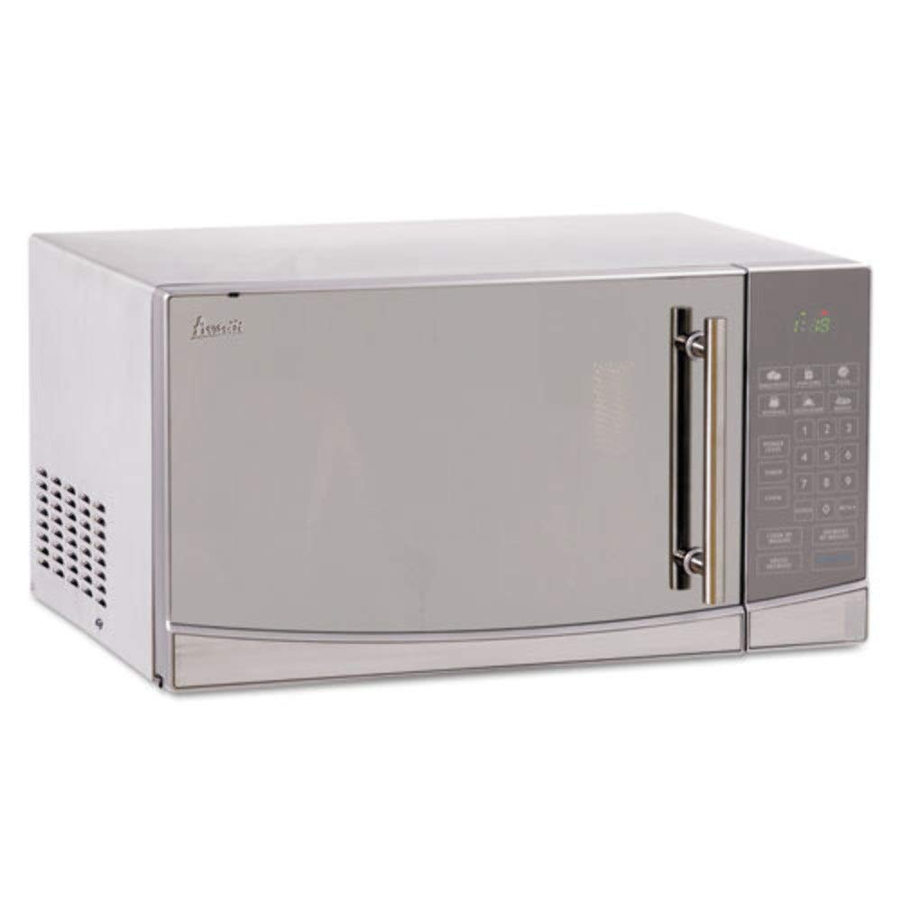 Avanti MO1108SST 1000W Stainless Steel Countertop Microwave Oven - Silver | Compact & Powerful for Small Kitchens, Dorms, Offices & RVs