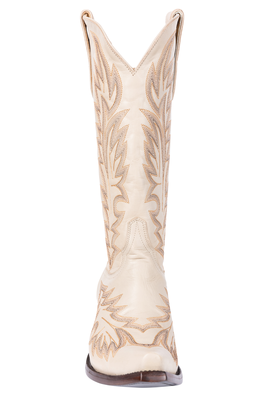 Old Gringo Yippee Ki Yay Wilkie Cowgirl Boots in Bone - Western Style Women's Riding Boots for Country Music Festivals & Rodeo Events