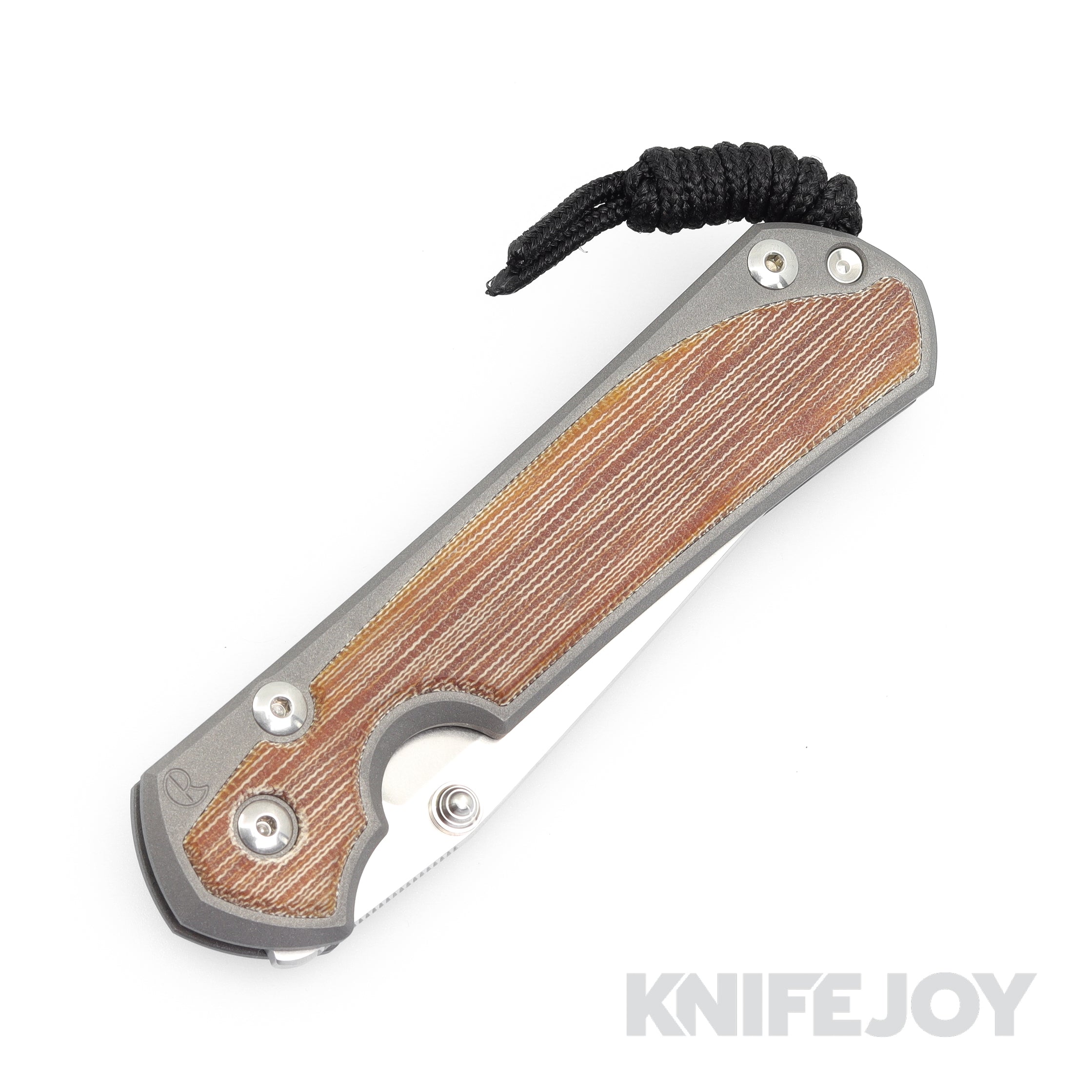 Chris Reeve Knives Large Sebenza 31 Tanto Folding Knife - Magnacut Steel Blade, Natural Canvas Micarta Inlay & Titanium Handles - Premium EDC Pocket Knife for Outdoor, Camping, Survival & Everyday Carry