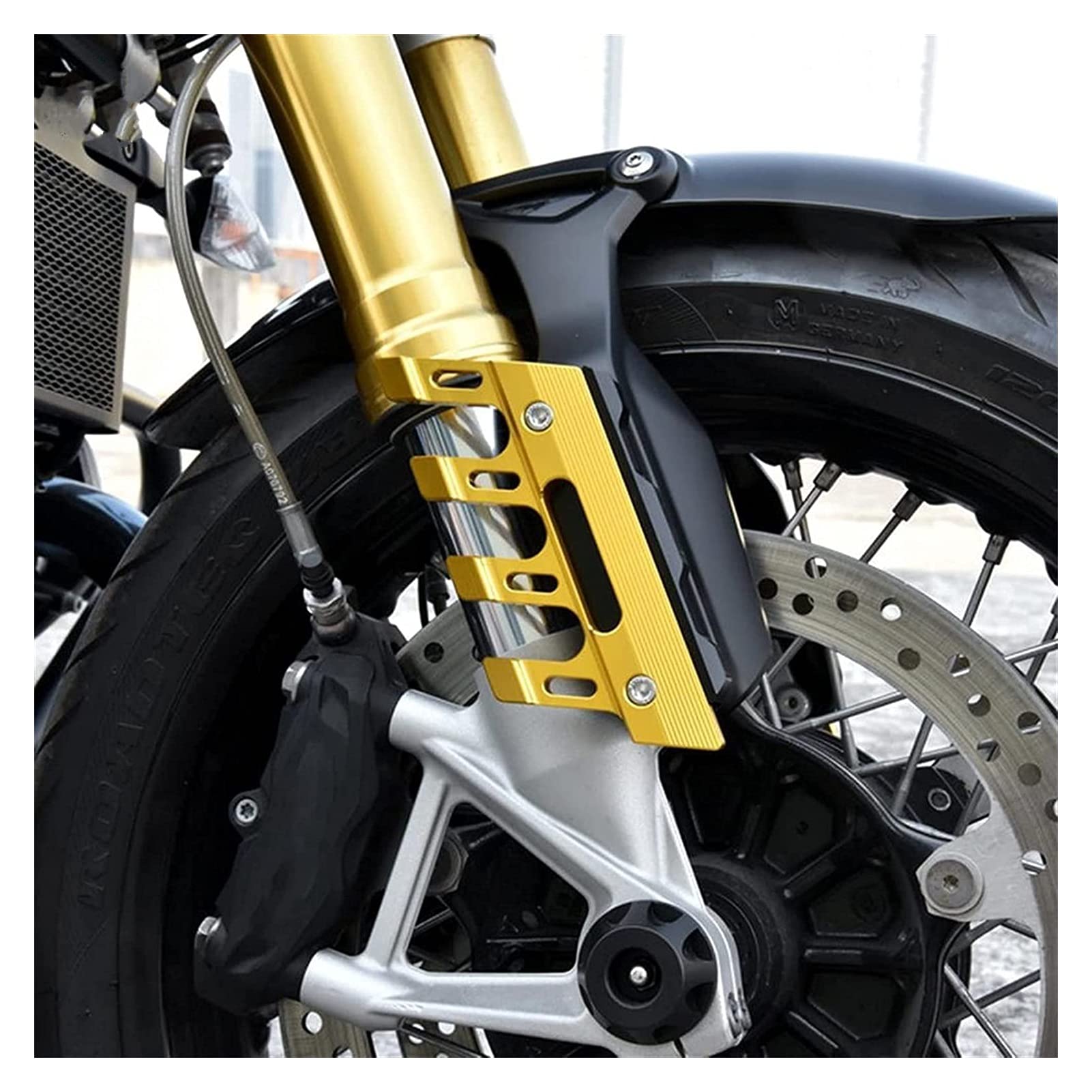 Aluminum Alloy Motorcycle Fender & Front Fork Protector - Anti-Drop Slider for Honda CBF190 CB190R CB190X | Durable Motorcycle Accessories for Off-Road & Street Riding Protection