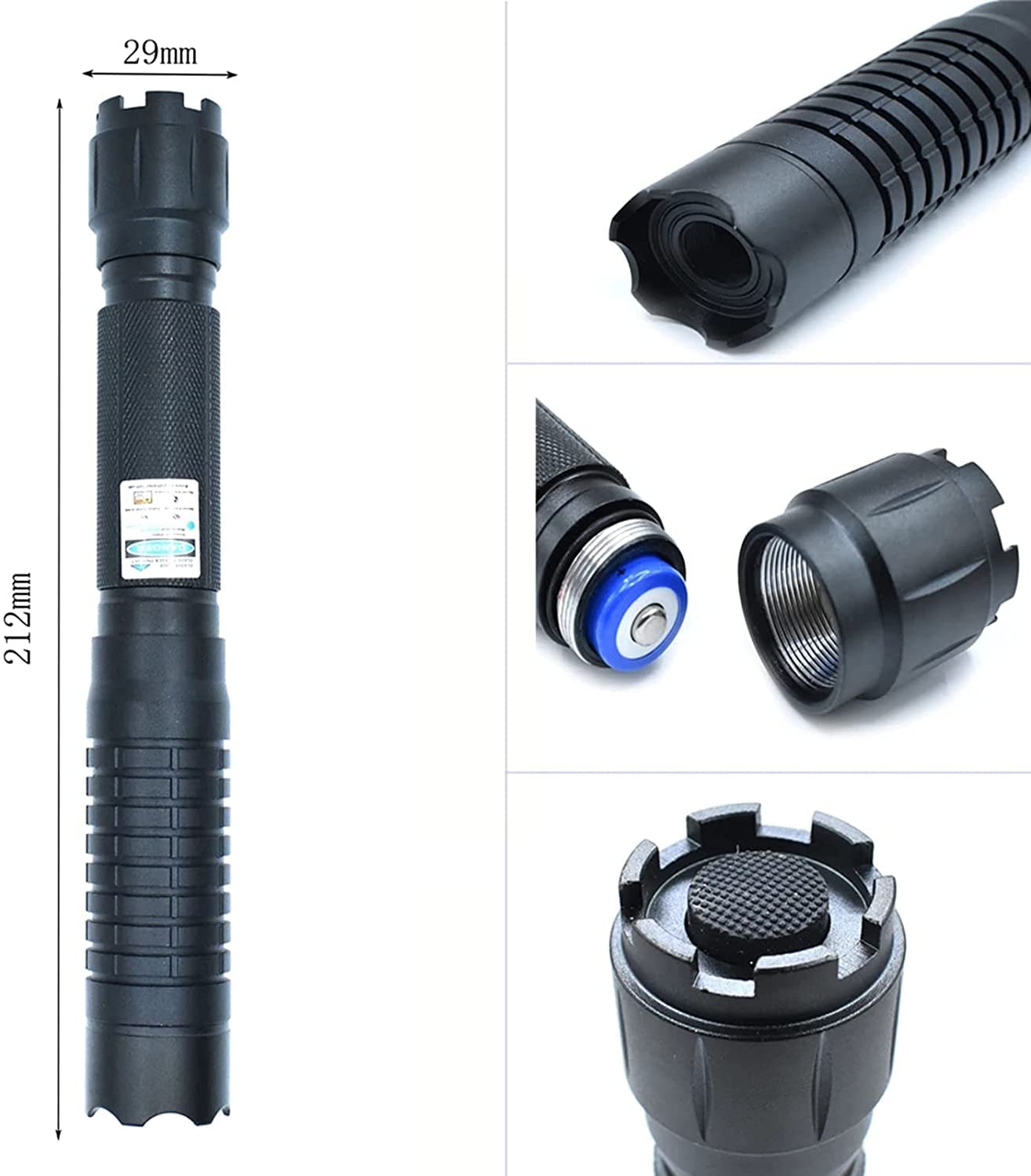 LXT PANDA Laser Pen Torch - High Power Adjustable Focus Blue Beam Flashlight for Hiking, Camping, Hunting | Portable Handheld Light for Outdoor Adventures, Night Exploration & Emergency Use