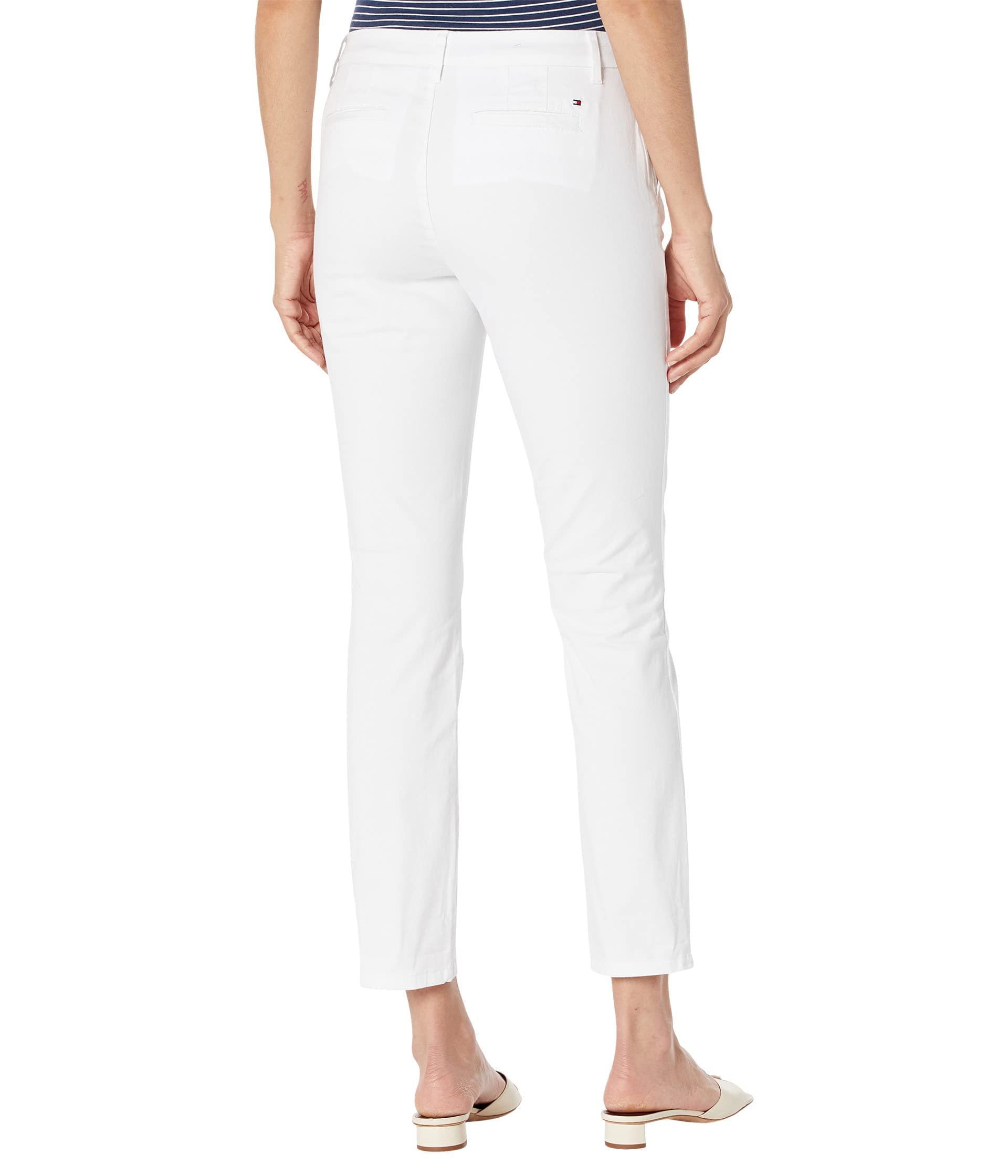 Tommy Hilfiger Women's Hampton Chino Pants - Lightweight Relaxed Fit Casual Pants for Work, Travel & Everyday Wear | Comfortable Stretch Trousers for Women