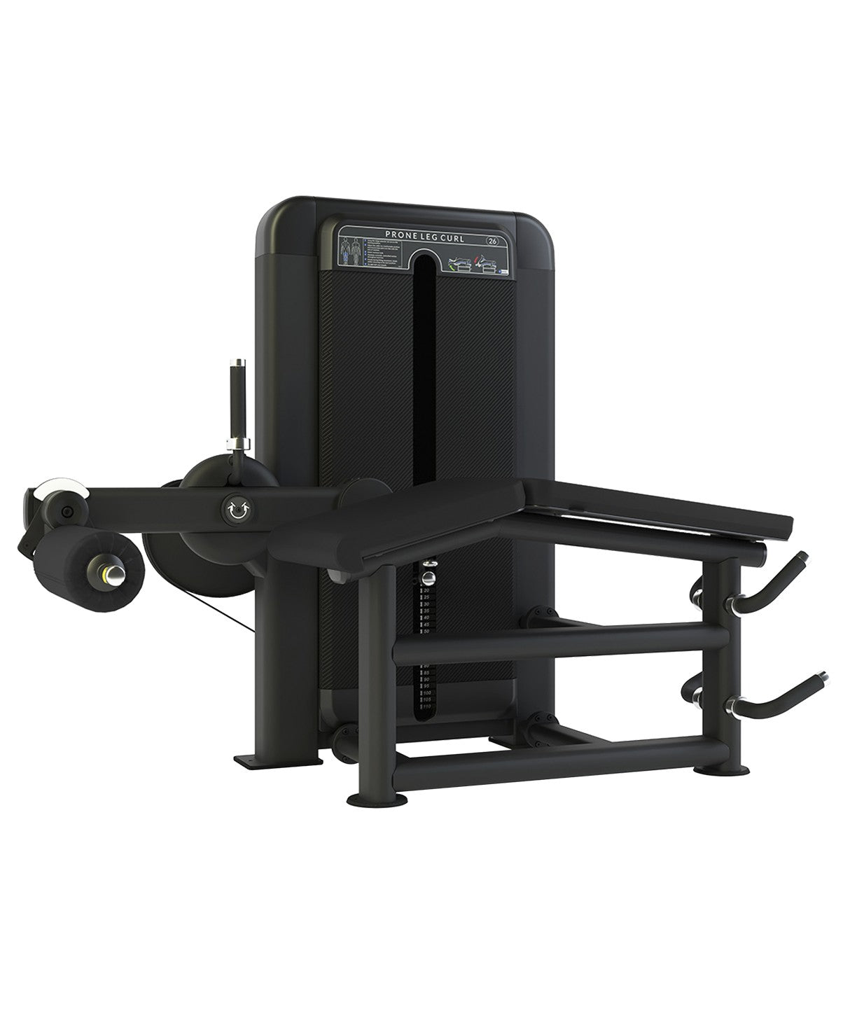 Prone Leg Curl Machine with Weight Stack - Home Gym Strength Training Equipment for Hamstring & Glute Workouts