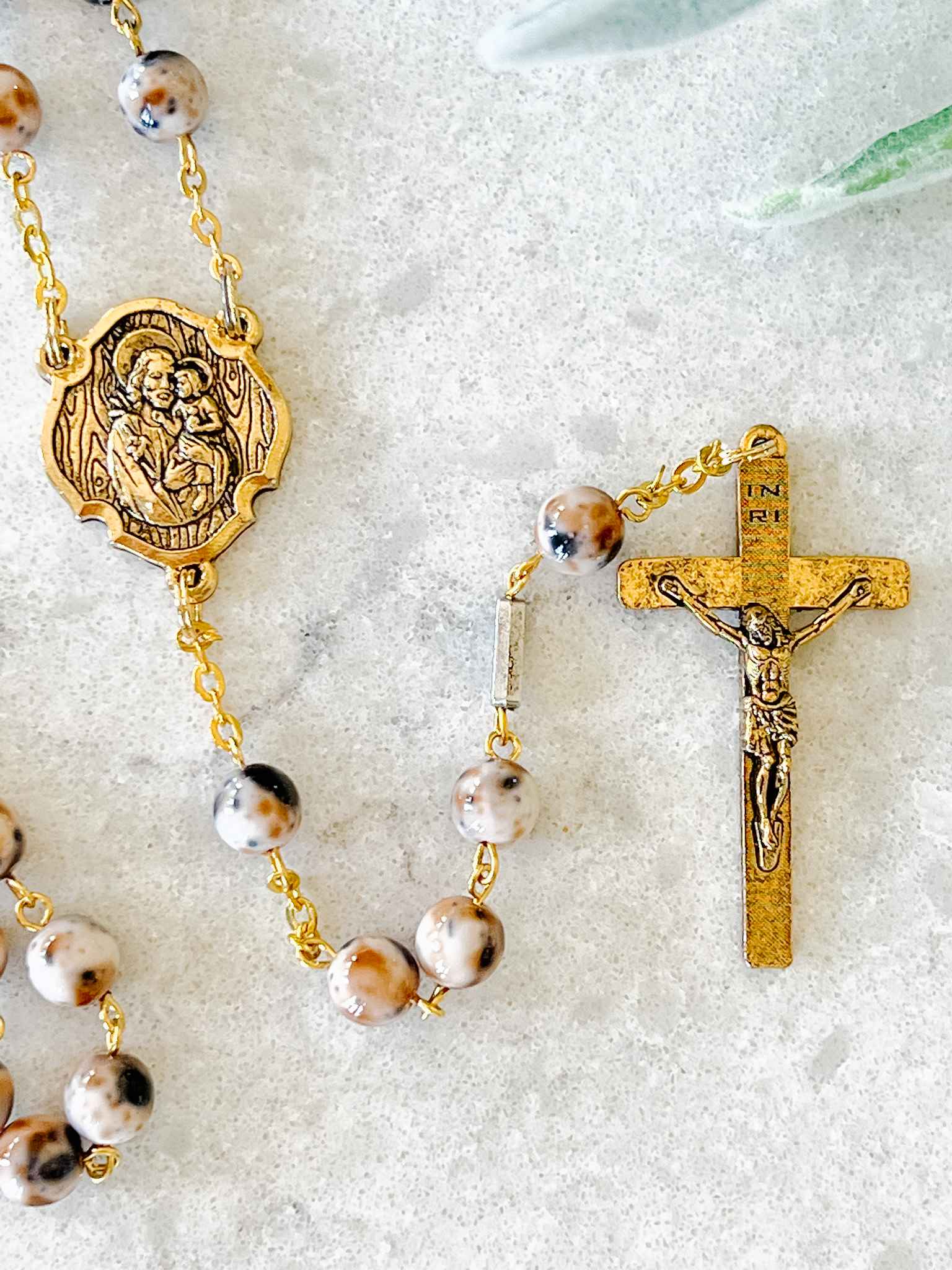 Saint Joseph Rosary - Catholic Prayer Beads for Devotion, Protection & Faith - Perfect for Daily Prayer, Meditation & Religious Gifts