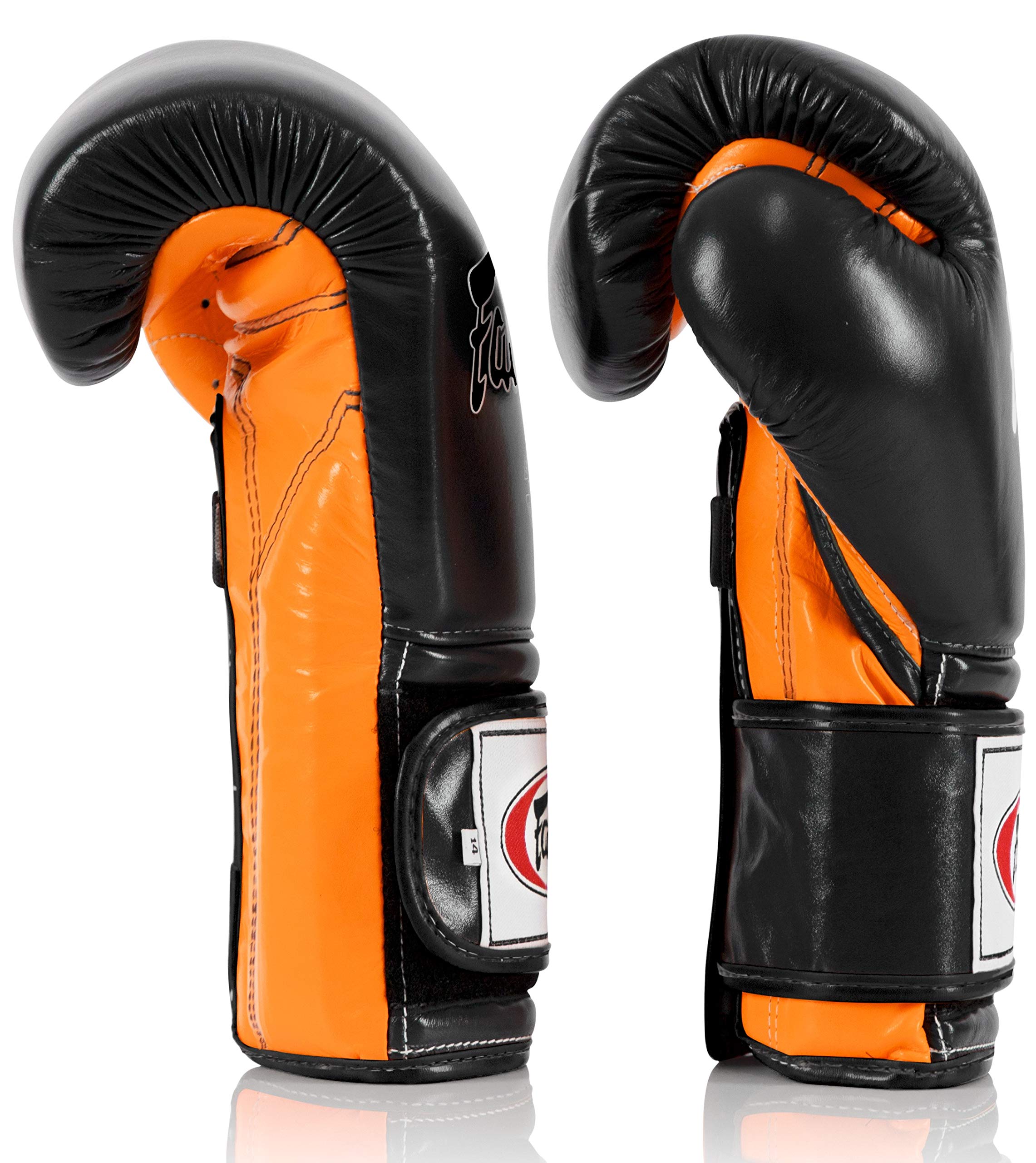 Fairtex BGV9 Muay Thai Boxing Gloves for Professional Fighters & Trainers - Mexican Style MMA Gloves for Heavy Hitters - Lightweight Shock-Absorbing Martial Arts Gloves for Sparring, Bag Work & Competition
