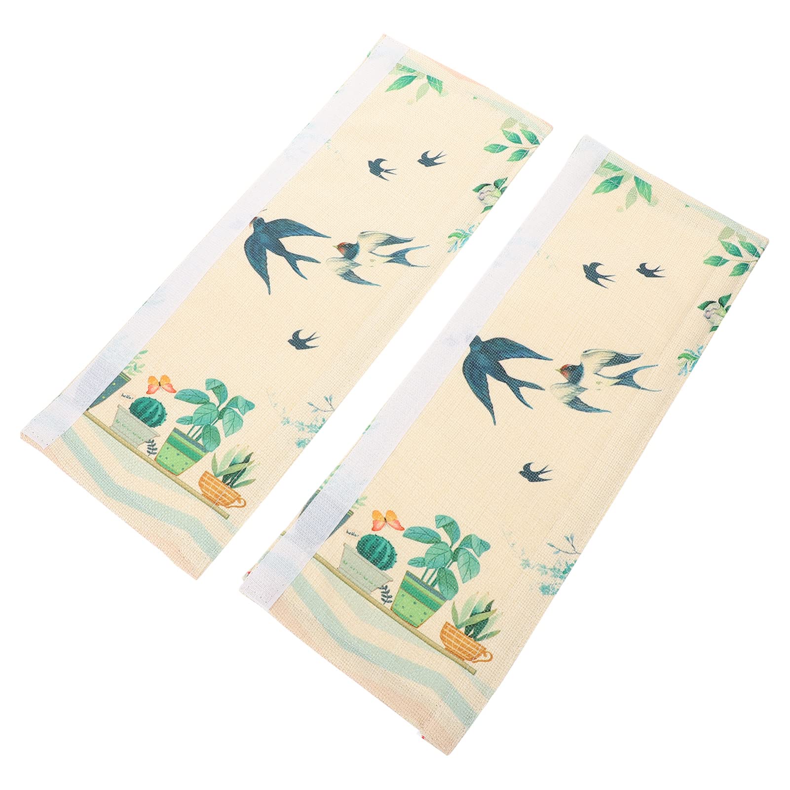 Hemoton 2-Pack Refrigerator Door Handle Covers - Soft Fabric Protector for Fridge, Microwave & Freezer Handles - Universal Kitchen Appliance Sleeves for Home & Office Use - Perfect for Keeping Handles Clean & Hygienic While Cooking
