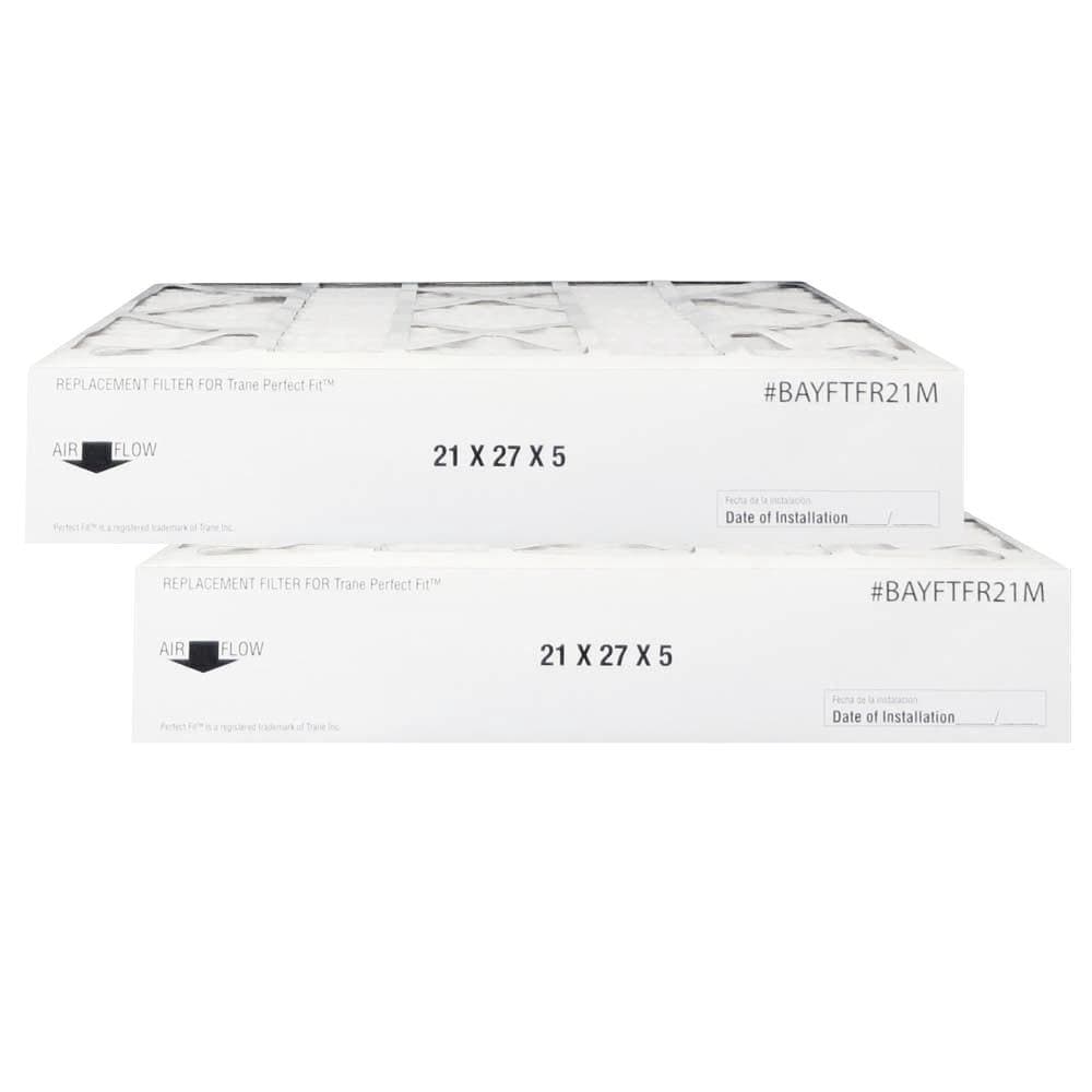Atomic BAYFTFR21M 21x27x5 MERV 8 Trane Replacement Furnace Air Filter - 2 Pack | HVAC System, Home & Office Air Purification
