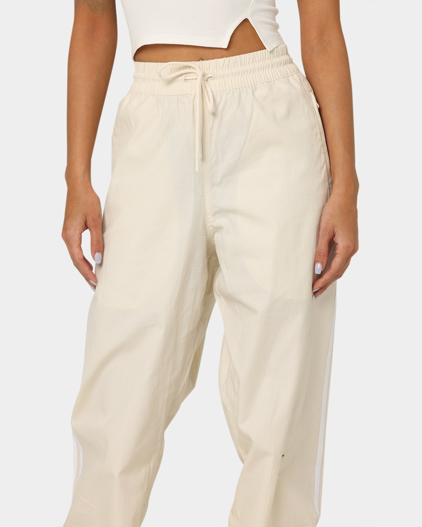 Adidas Originals Relaxed Fit Work Pants for Men - Wonder White | Comfortable Casual Office Wear & Street Style Fashion