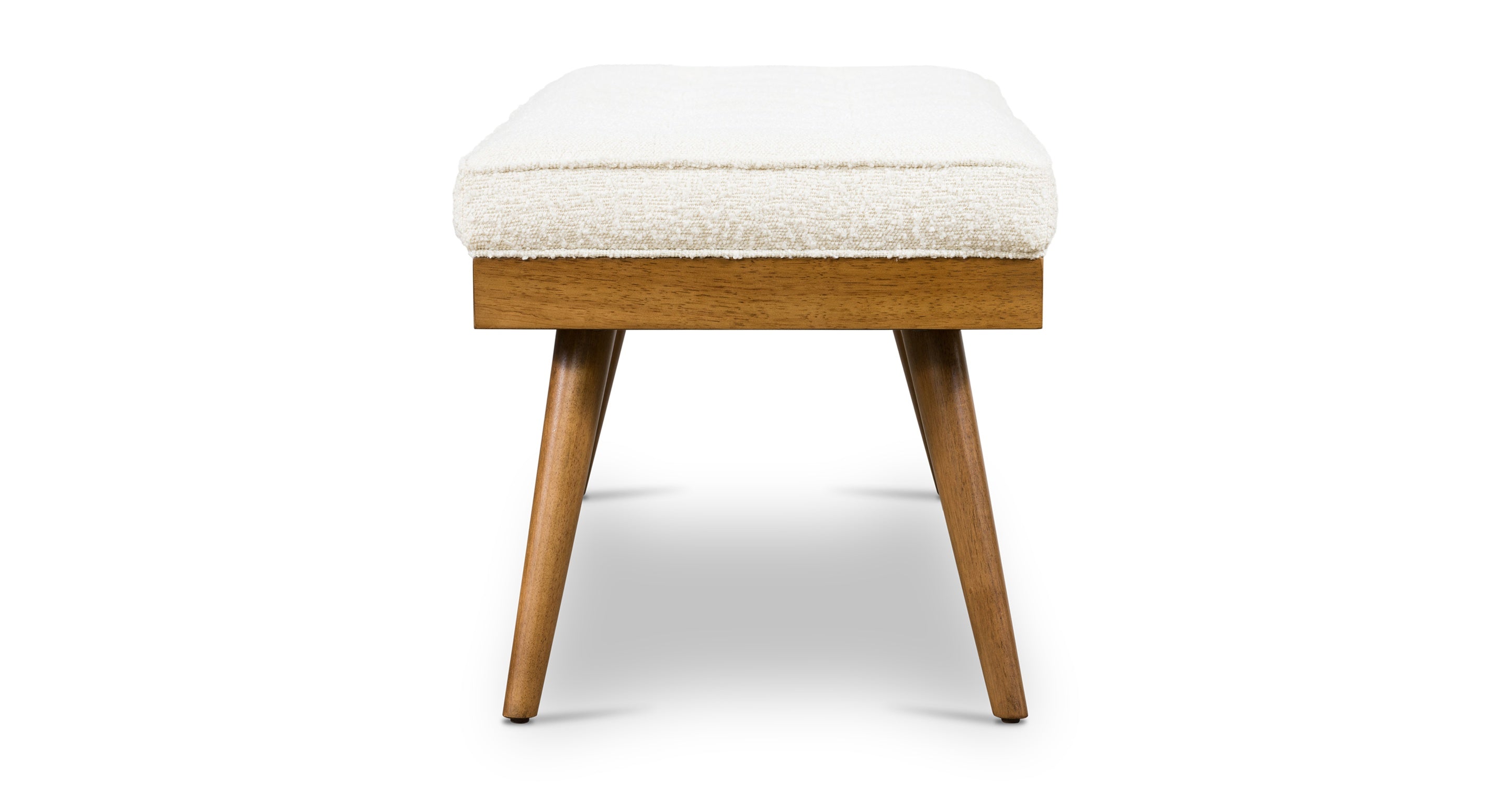 Luca Fabric Bench - Modern Upholstered Storage Ottoman with Removable Cushion | Perfect for Living Room, Bedroom & Entryway Seating & Organization