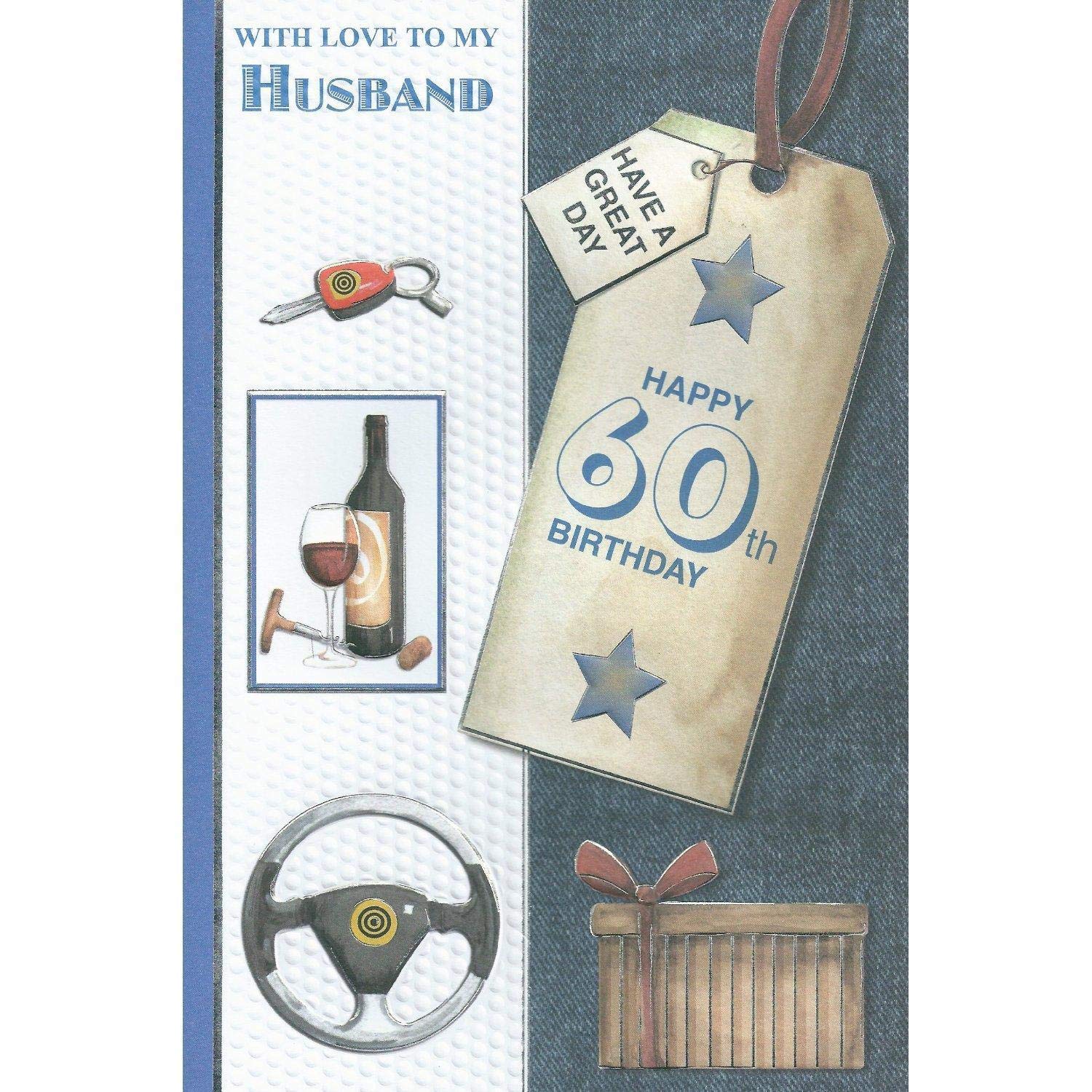60th Birthday Card for Husband - Heartfelt & Romantic Anniversary Gift Idea - Perfect for Milestone Celebrations & Special Moments