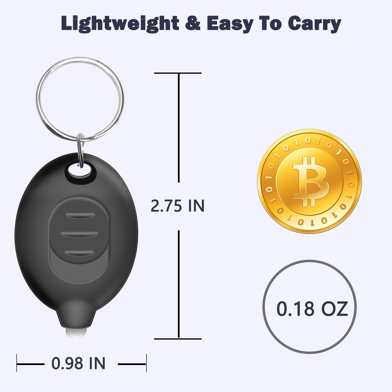 Ultra Bright Mini LED Keychain Flashlight - 8PCS Tiny Pocket Flashlight with White Light for Emergency, Camping, Hiking & Outdoor Activities - Multicolor Shell Key Ring Light