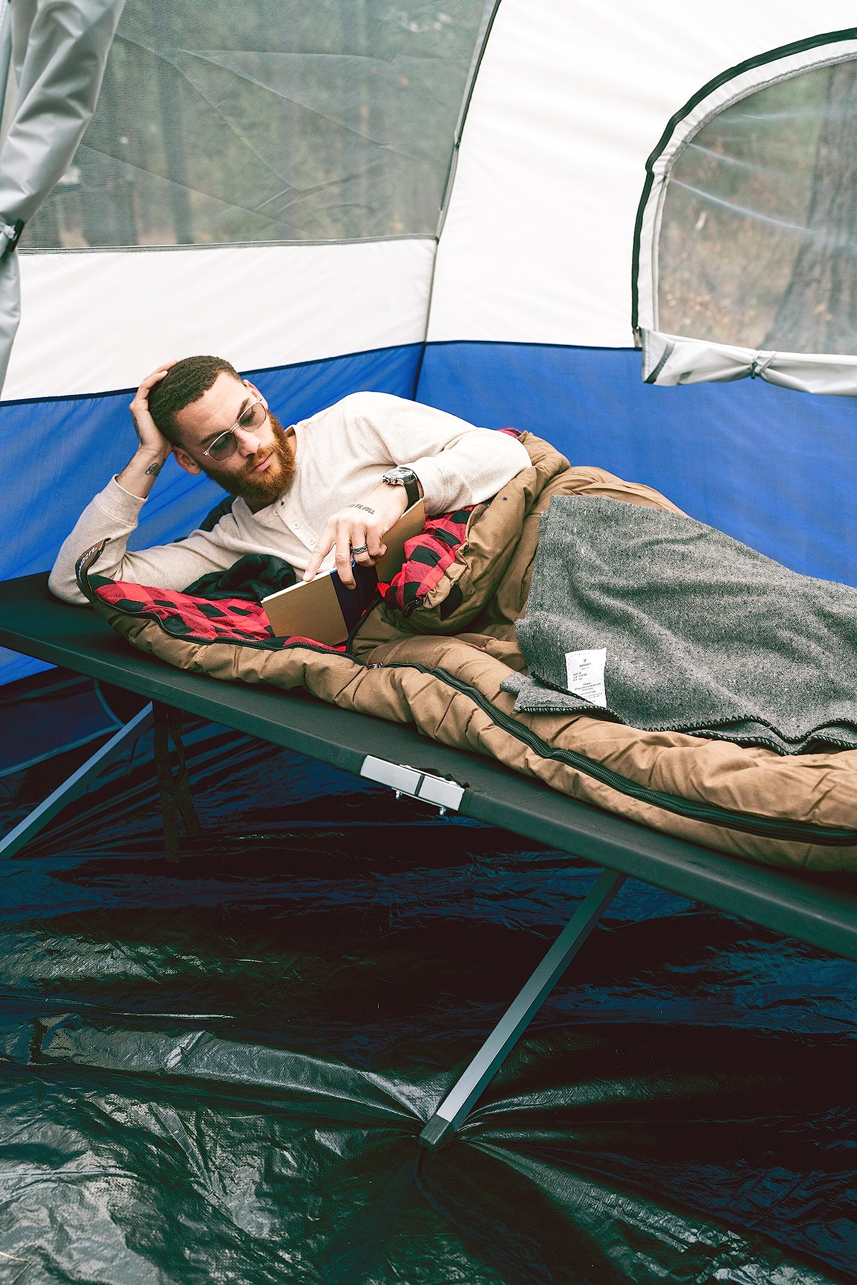 Stansport Folding Camping Cot - Lightweight Portable Bed for Outdoor Adventures, Hiking, Backpacking & Travel - Heavy Duty Support for Adults & Kids