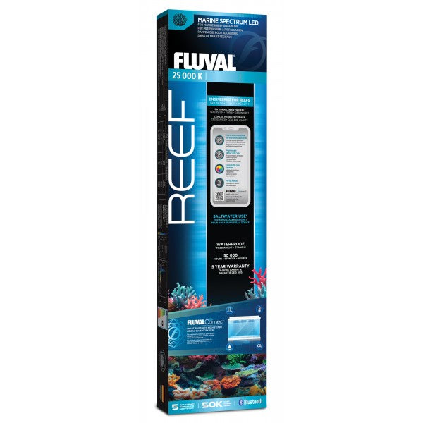 Fluval Reef LED 4.0 App Controlled Aquarium Light - 22W, 38.4 Inch (63cm) for Saltwater Coral Tanks - Perfect for Reef Tanks, Marine Aquariums & Coral Growth