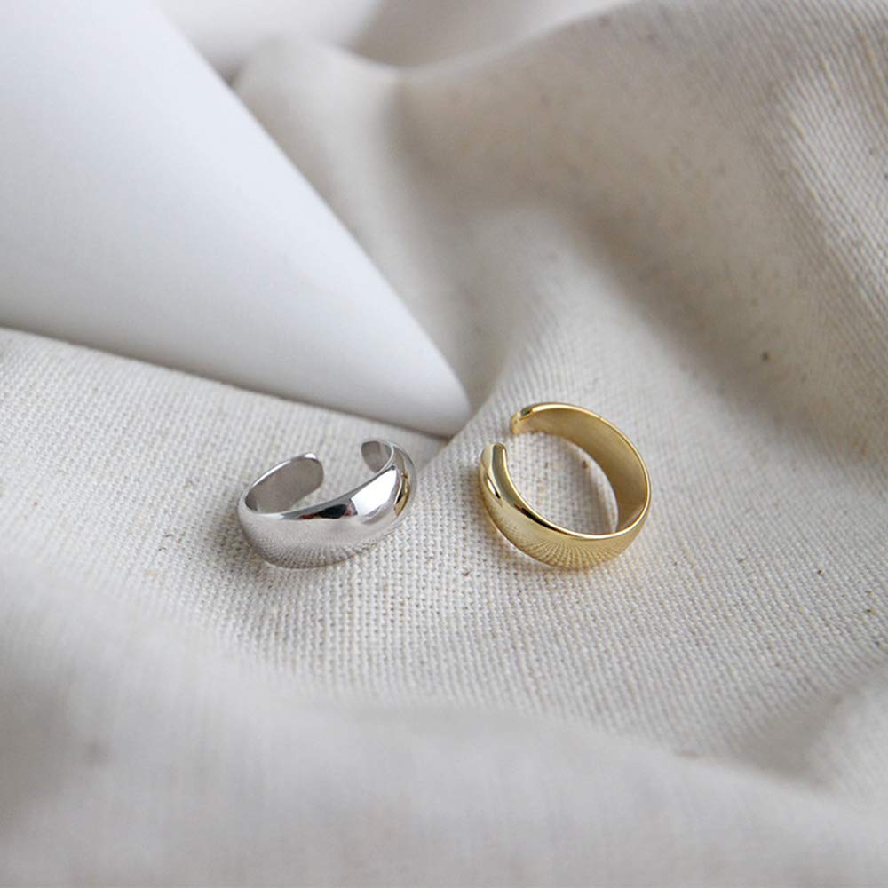 Minimalist Sterling Silver Clip-On Ear Cuffs - Hypoallergenic Non-Piercing Cartilage Wrap Hoop Earrings for Women | Perfect for Everyday Wear, Parties & Special Occasions