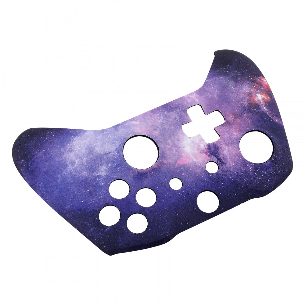 eXtremeRate Nebula Galaxy Soft Touch Front Housing Shell for Xbox One S X Game Controller - Durable & Comfortable Grip for Gaming Enthusiasts - Perfect for Long Gaming Sessions & Competitive Play