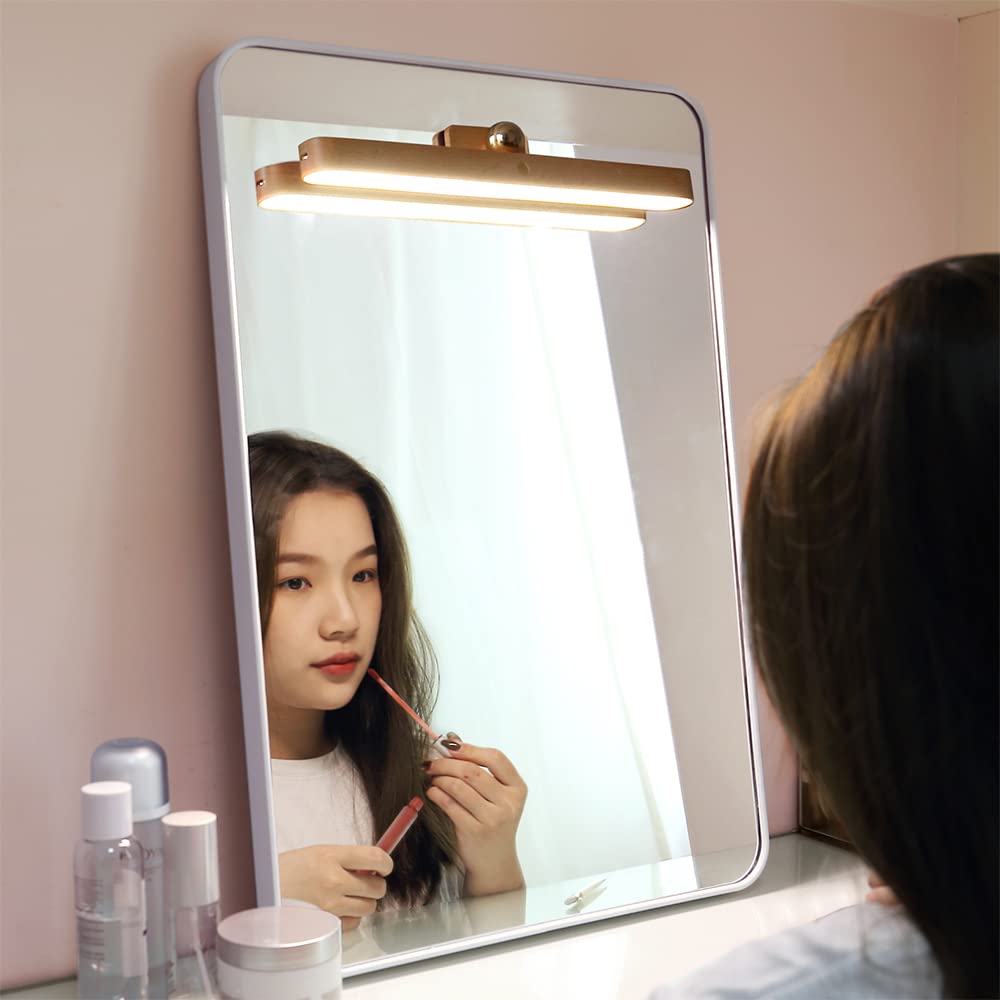 Rechargeable LED Bathroom Light Fixture - 3-Level Dimmable Touch Control Vanity Mirror Light with Magnetic Mount for Bathroom, Living Room & Bedroom | Perfect for Makeup, Shaving & Ambient Lighting