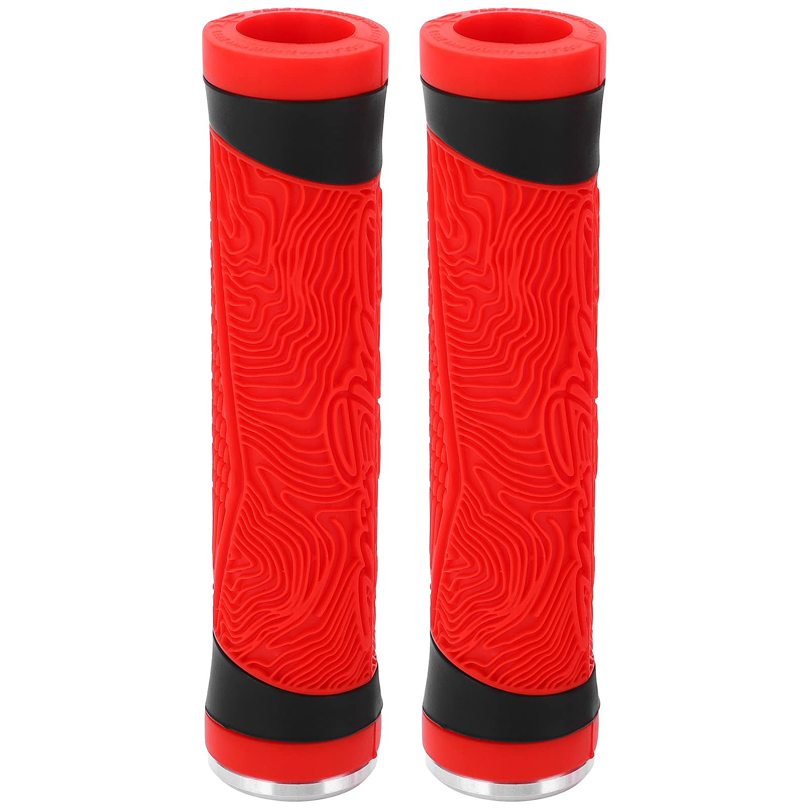Non-Slip Silicone Bike Handlebar Grips Cover - TeamSky Ergonomic Handlebar Grips with End Plugs for Road Bikes, Mountain Bikes & Commuting - Perfect for Cycling, Fitness & Outdoor Adventures