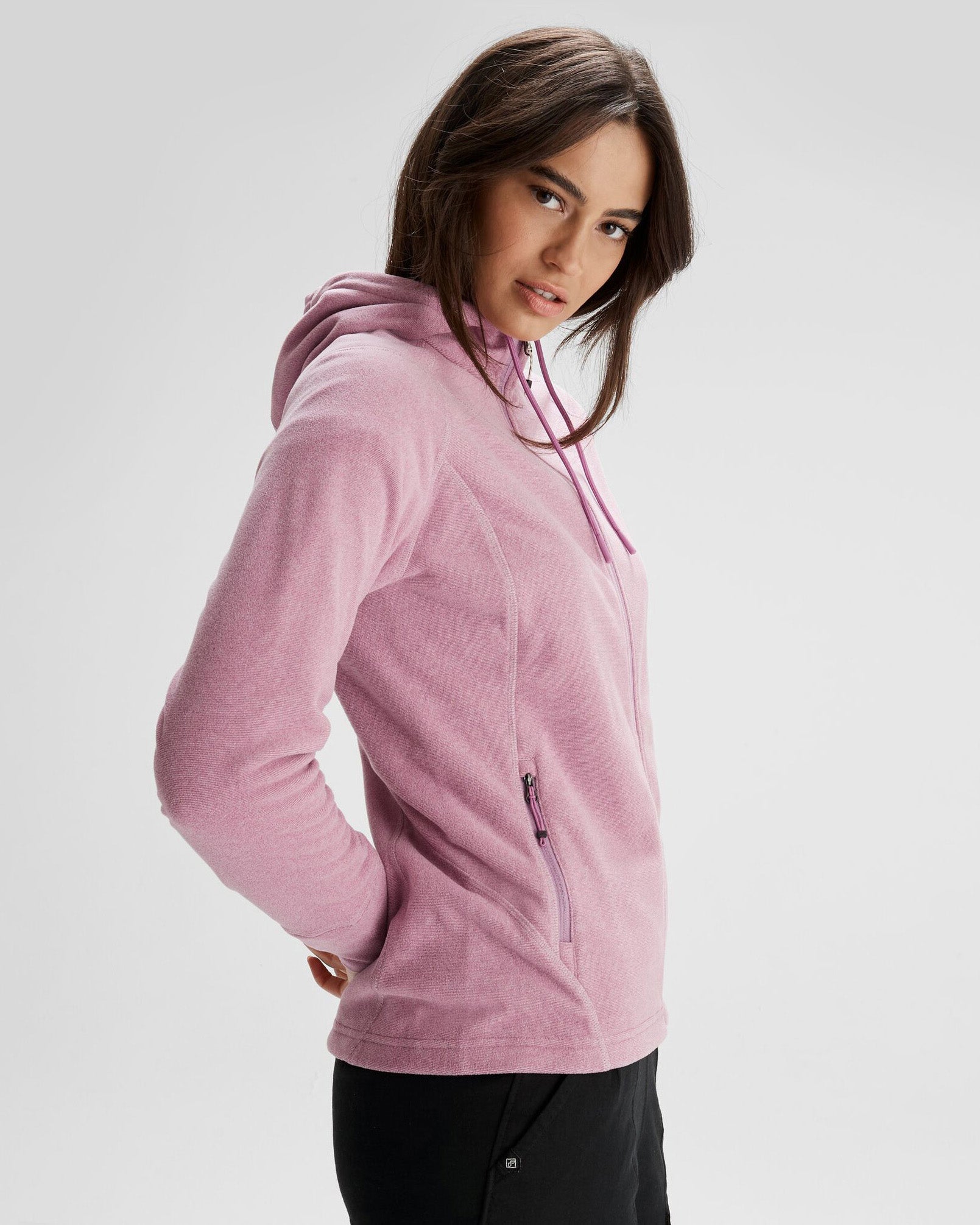 Women's Mt Aspiring Hooded Fleece Jacket - Lightweight Warm Winter Coat for Hiking, Camping & Outdoor Activities