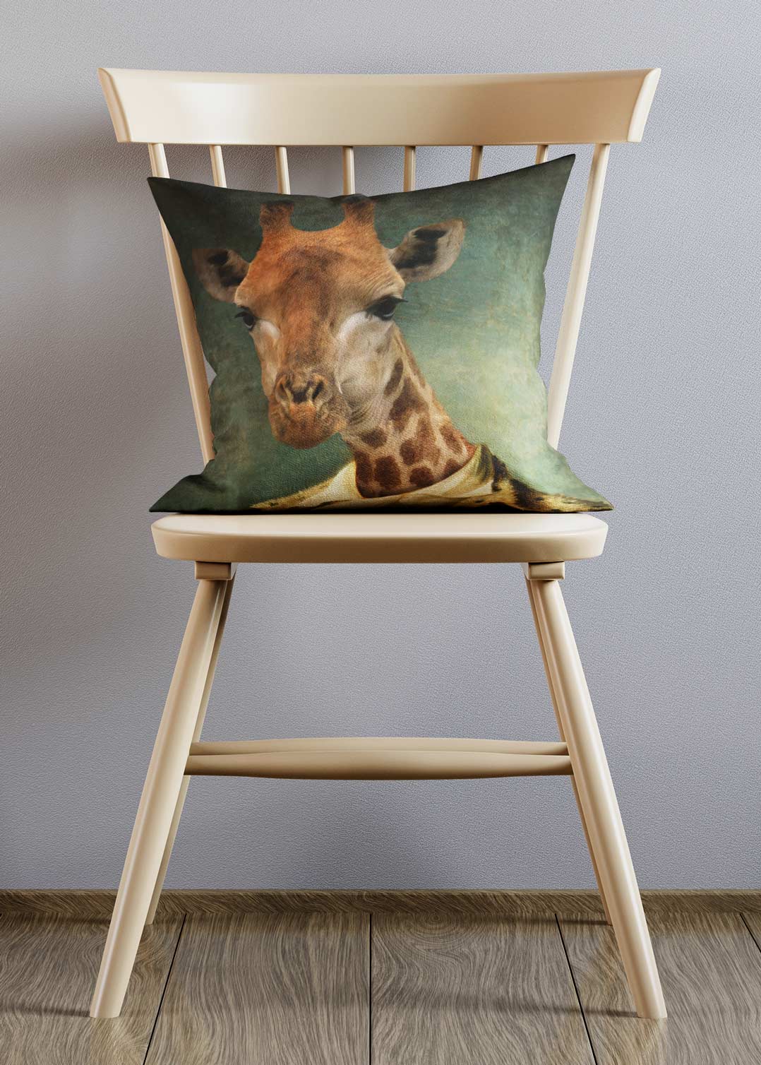 Giraffe Head Portrait Cushion - Soft Plush Pillow for Home Decor, Kids Room & Nursery - Perfect for Sofa, Bed, Car Seat and Gift Giving
