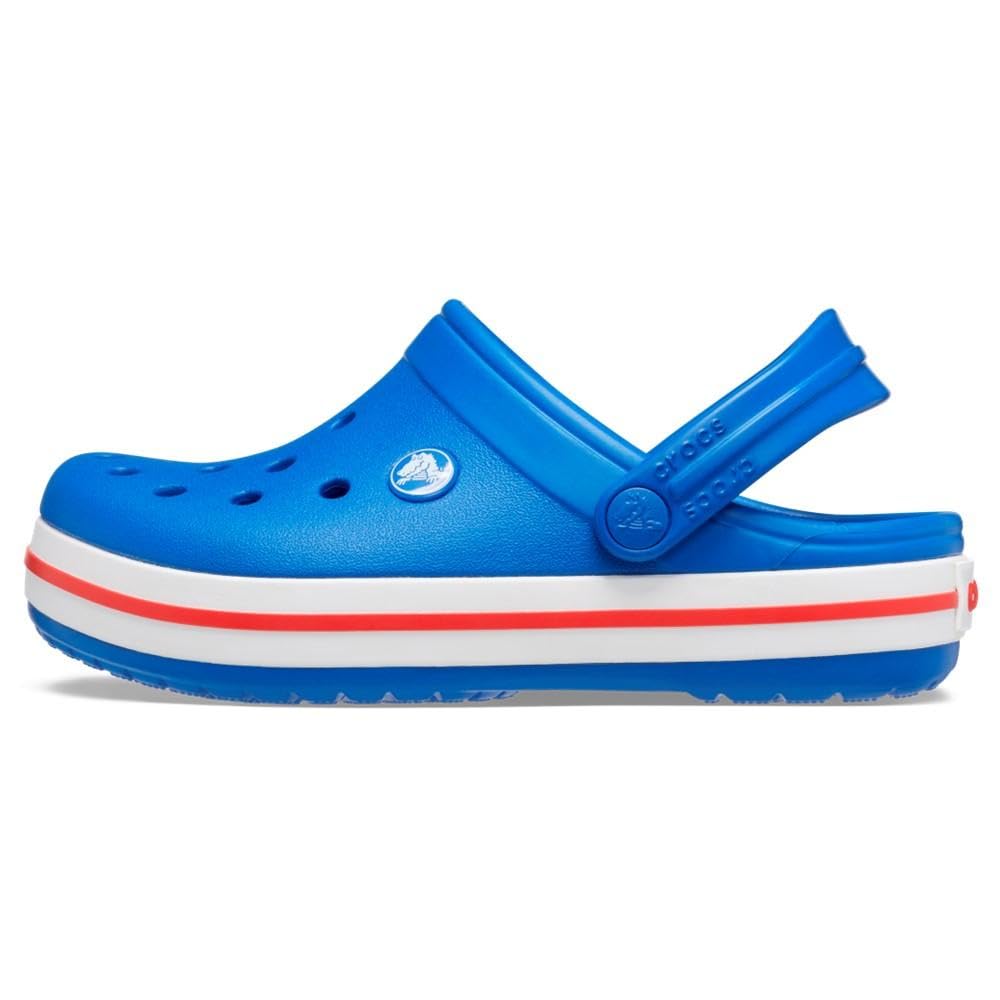 Crocs Unisex Kids' Crocband Clogs - Comfortable Lightweight Slip-On Water Shoes for Boys & Girls - Perfect for Beach, Pool, School & Outdoor Play
