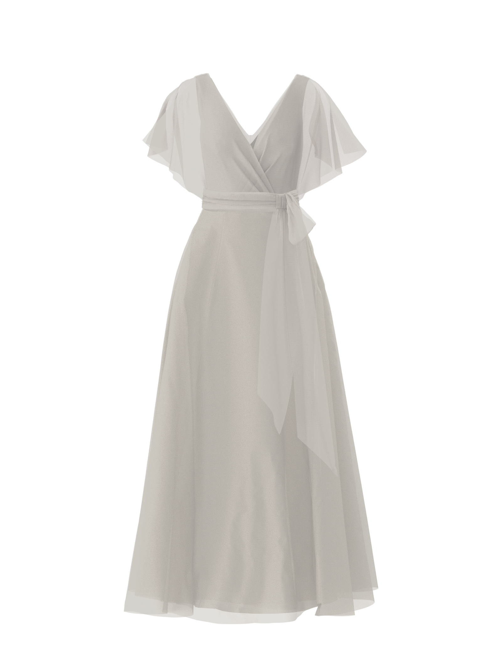 Elegant Ava Bodice with Cerisa Skirt and Sash Belt - Perfect for Weddings, Prom, and Formal Events