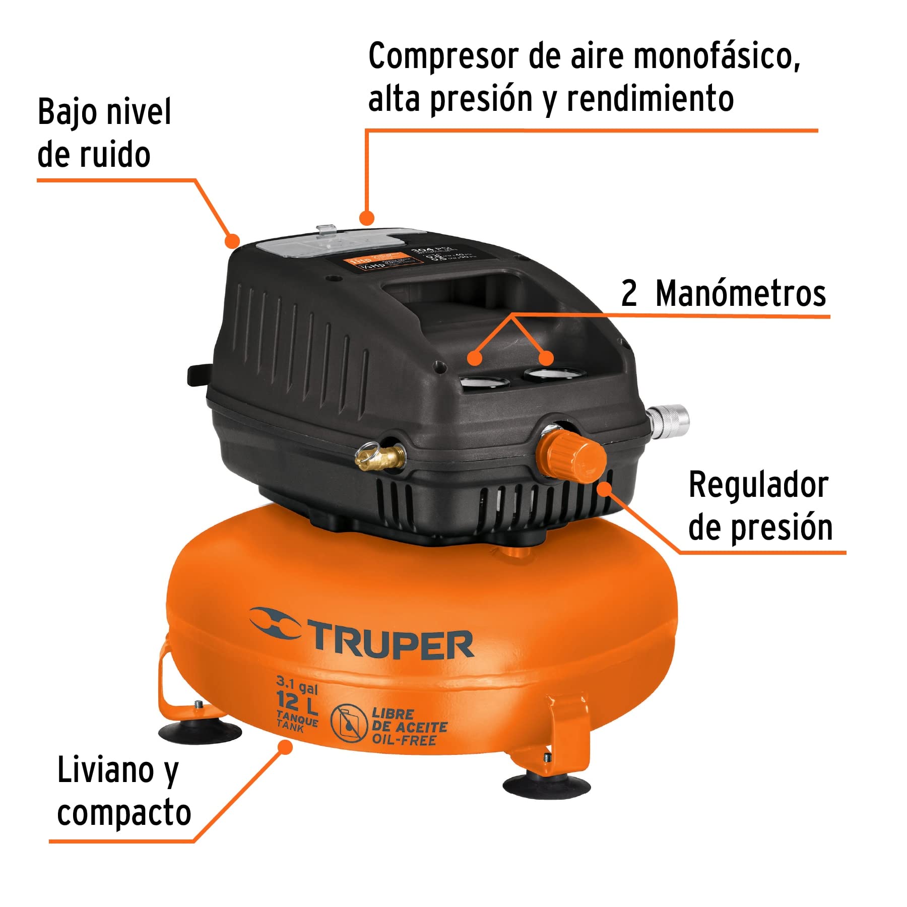 12L Free Air Compressor Oil - Premium Lubricant for Air Tools & Machinery - Ideal for Automotive, Industrial & DIY Use