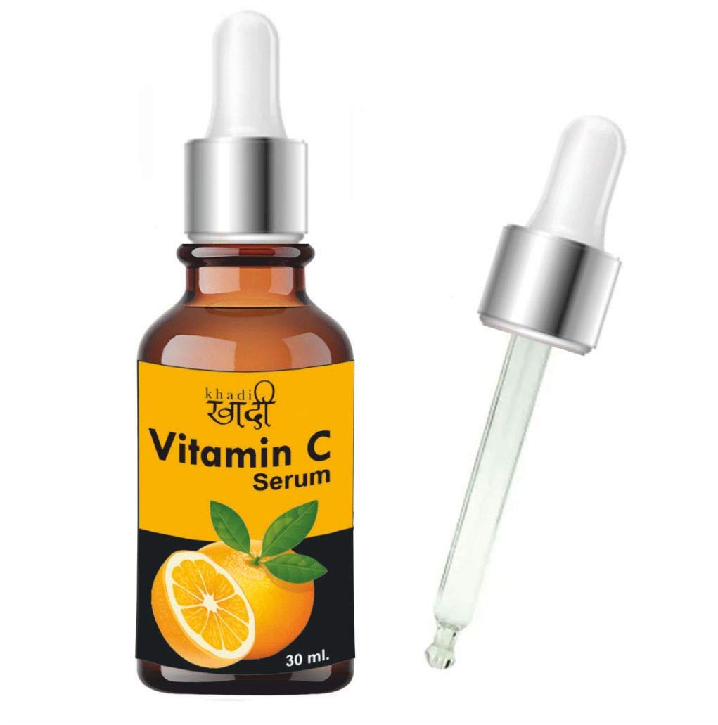 Khadi Khushika Premium Rosemary Essential Oil Combo with Gold Serum & Vitamin C Serum for Skin Brightening & Anti-Aging | Perfect for Night Routine & Glow Boosting