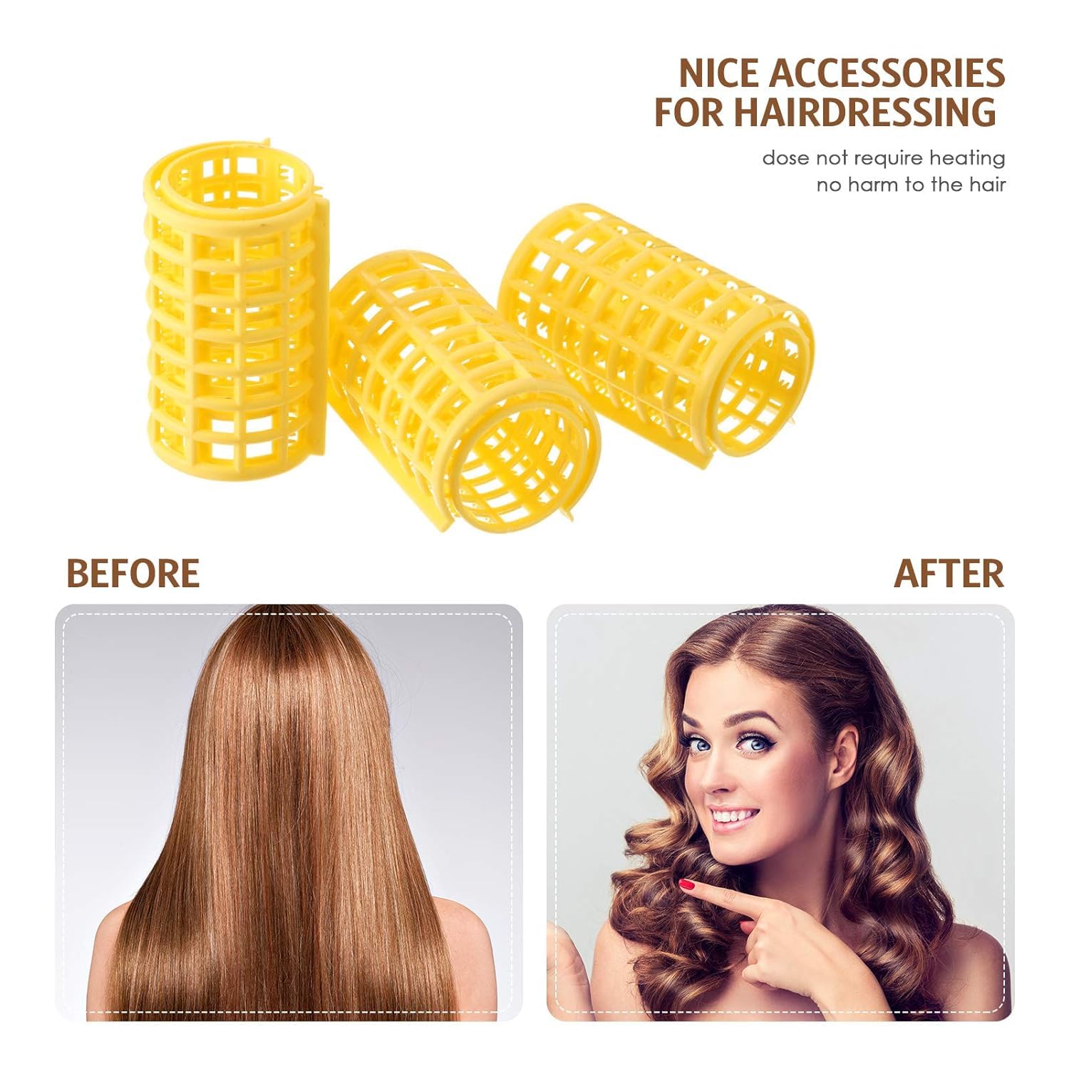 GLAMEZONE Hair Roller Set for Girls & Women - Multicolor Hair Curlers with Rollers for Soft Waves & Curls | Perfect for Home Styling, Salon Use & Special Occasions