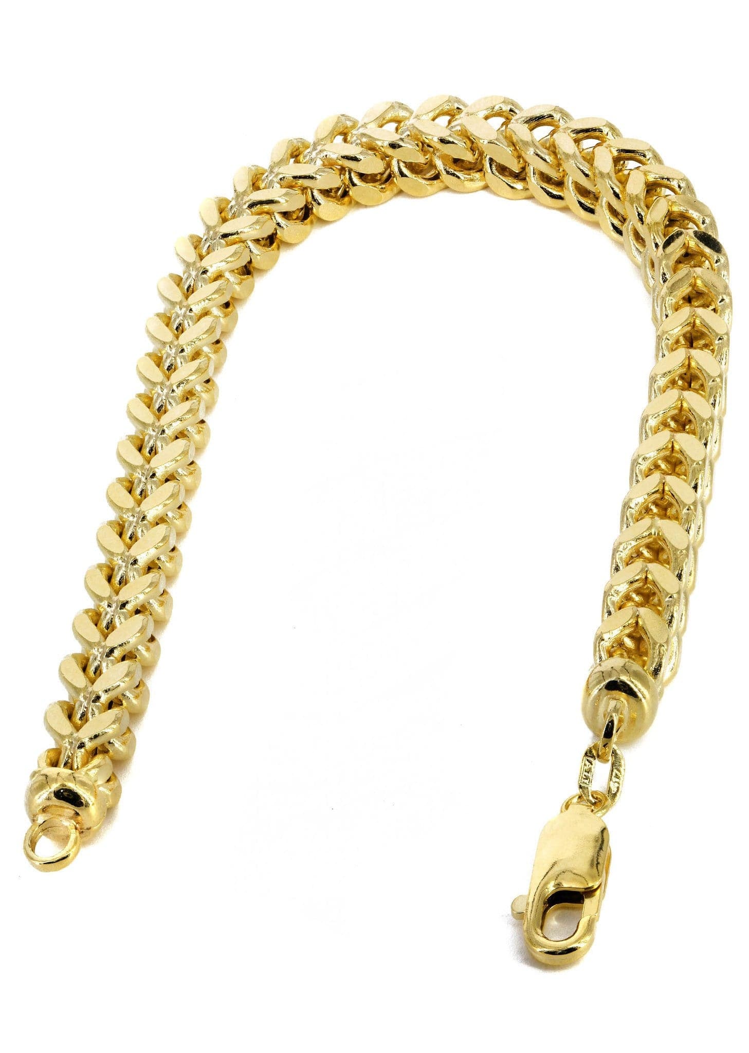 14K Gold Semi-Solid Franco Chain Bracelet for Women - Dainty & Elegant Jewelry Gift for Birthday, Anniversary, Valentine's Day - Perfect for Everyday Wear & Special Occasions