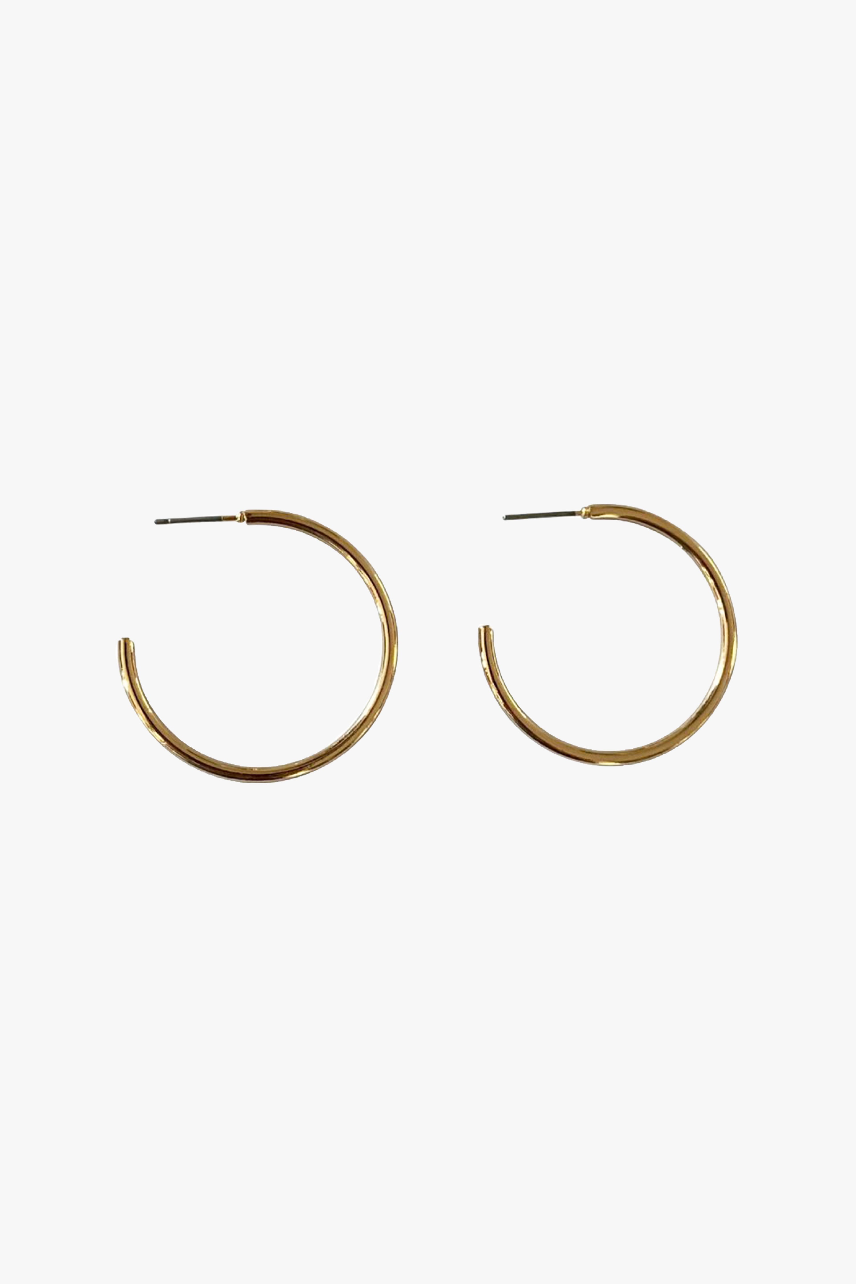 Classic Thin Hoop Earrings 14K Gold - Minimalist Dainty Everyday Jewelry for Women | Perfect for Work, Date Night & Casual Outfits