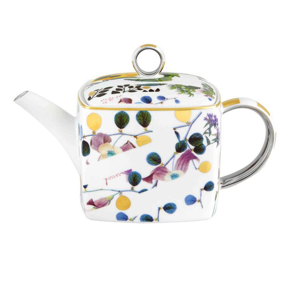 Vista Alegre Christian Lacroix Primavera Teapot - Elegant Porcelain Tea Pot with Floral Design for Afternoon Tea & Home Decor