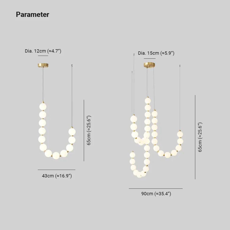 Modern White U-Shaped Artistic Pendant Light - Elegant Ceiling Lighting for Living Room, Bedroom, and Dining Room Decor