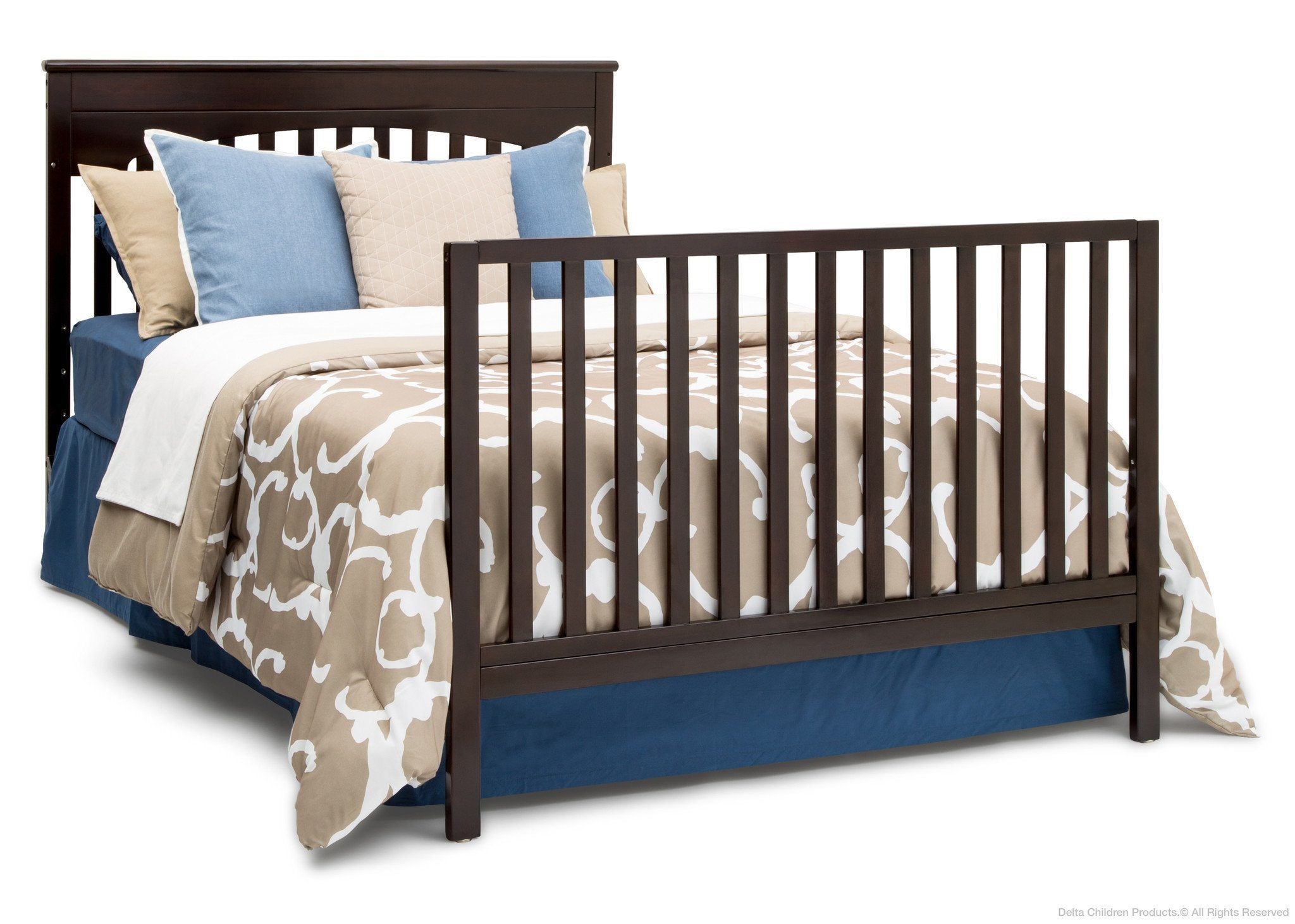 Layla 4-in-1 Convertible Crib for Baby - Toddler Bed, Daybed & Full-Size Bed | Safe & Stylish Nursery Furniture for Newborns to Teens | Perfect for Bedrooms, Daycare & Guest Rooms